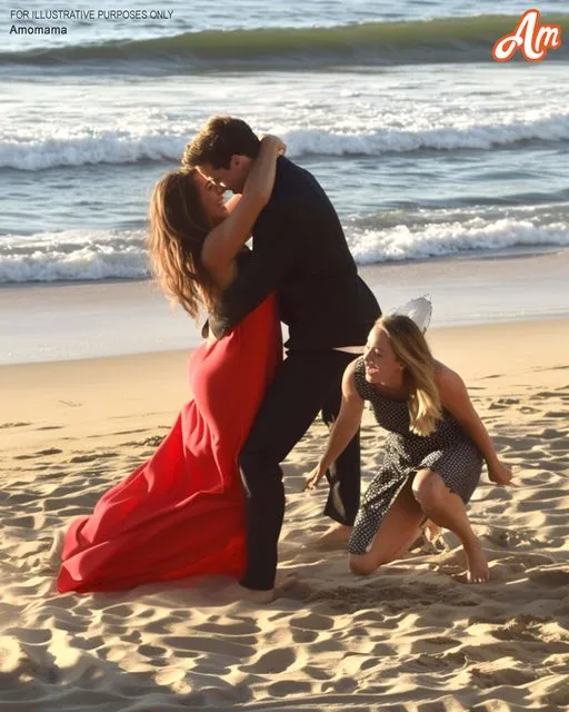 While on the Beach with My Husband, a Woman Ran Up, Knelt, and Said His Name