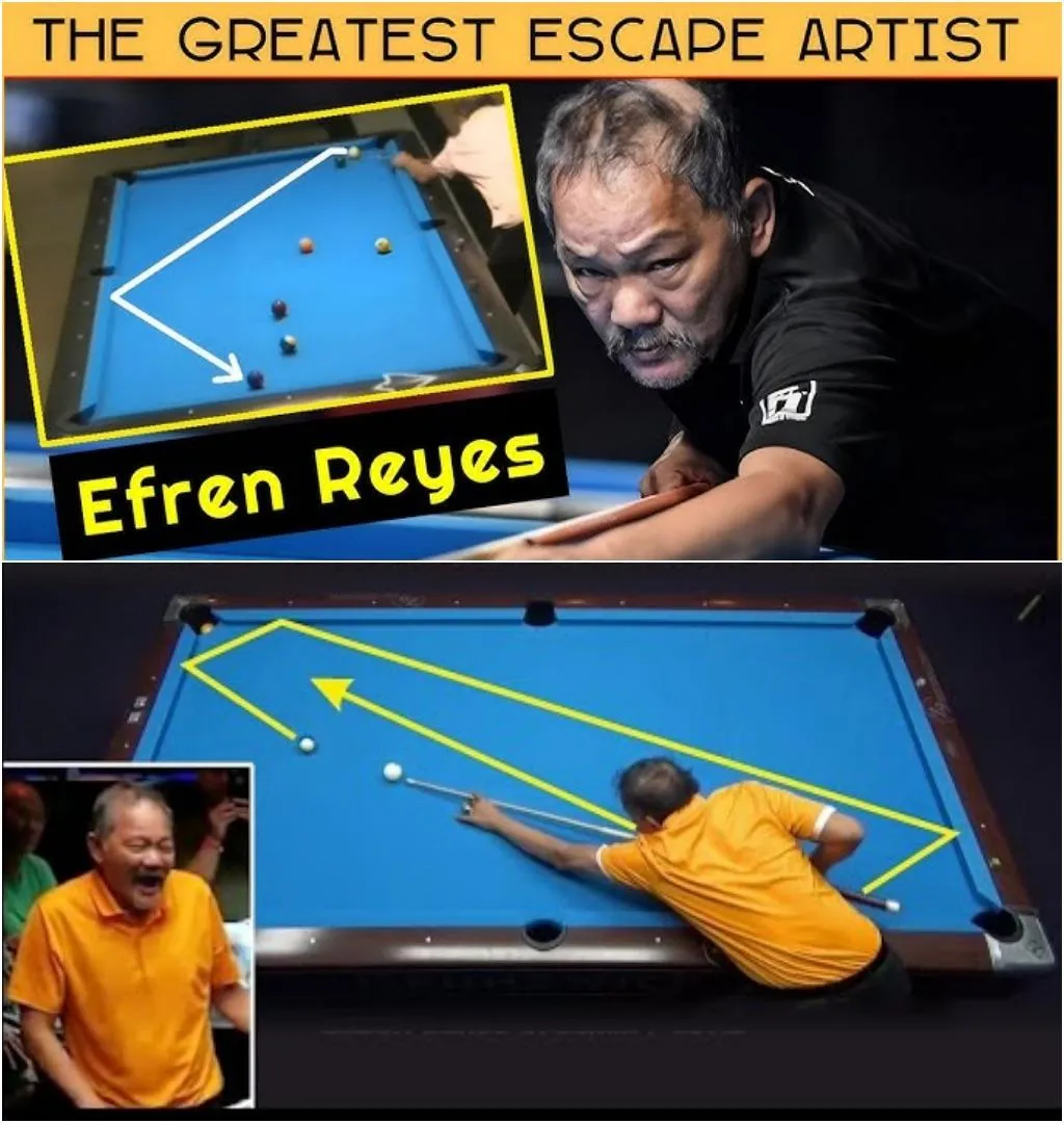 Overcoming Danger: Efren Reyes - Master of Escape in the World of Billiards!