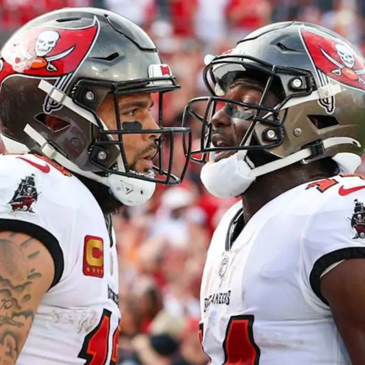 Falcons HC Comments on Injuries to Bucs Mike Evans, Chris Godwin