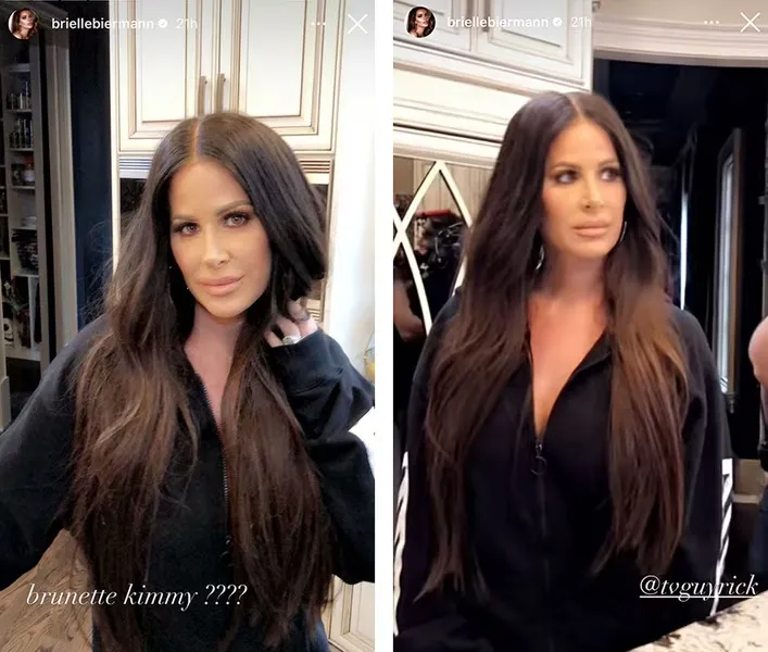 We Weren't Ready for This Epic Photo of Kim Zolciak with Dark Curly Hair