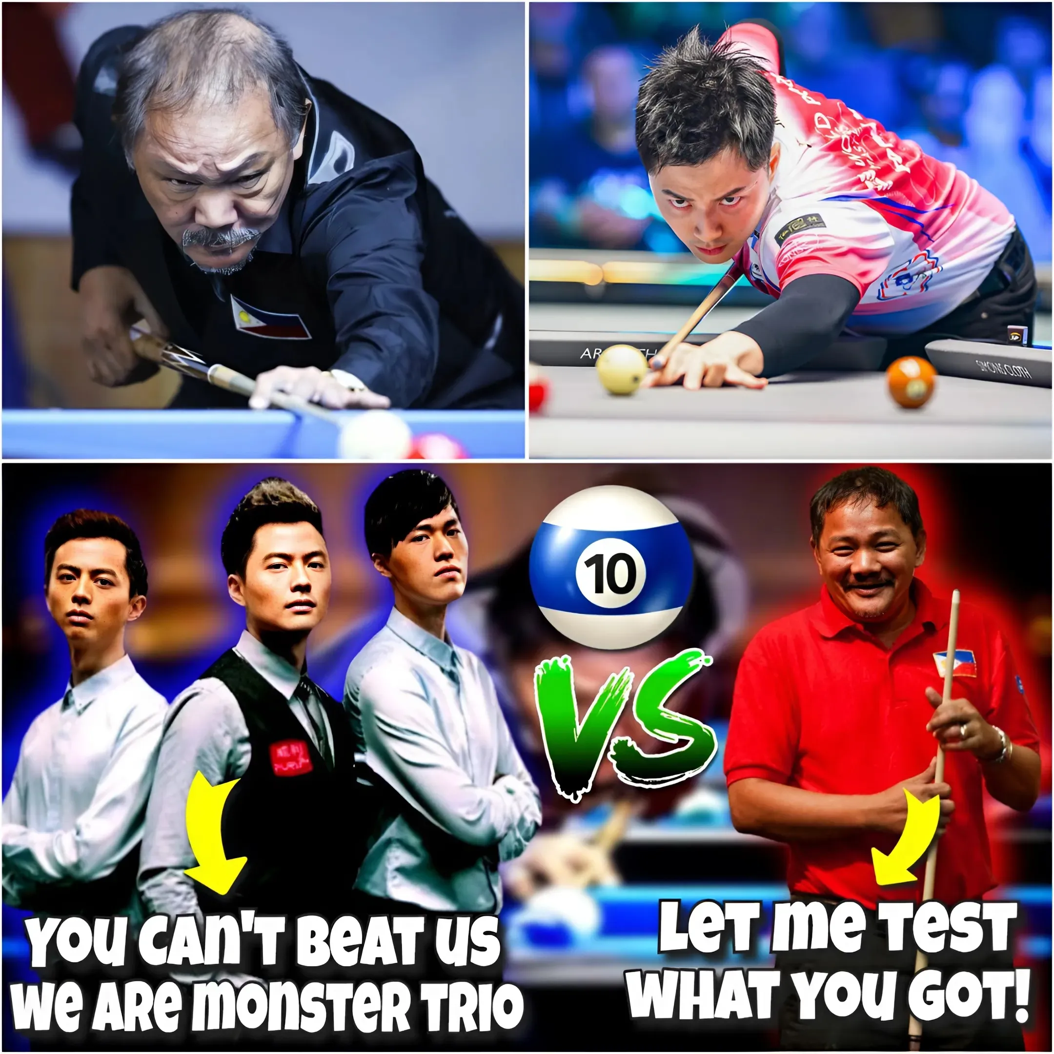 Classic Battle: Monster Trio KO Brothers Faces Legend Efren Reyes At Challenge Of Champions!