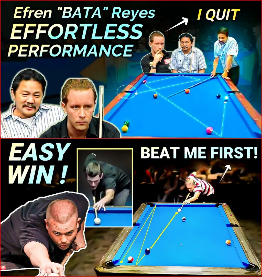 EFREN REYES Is about to end his pool career...