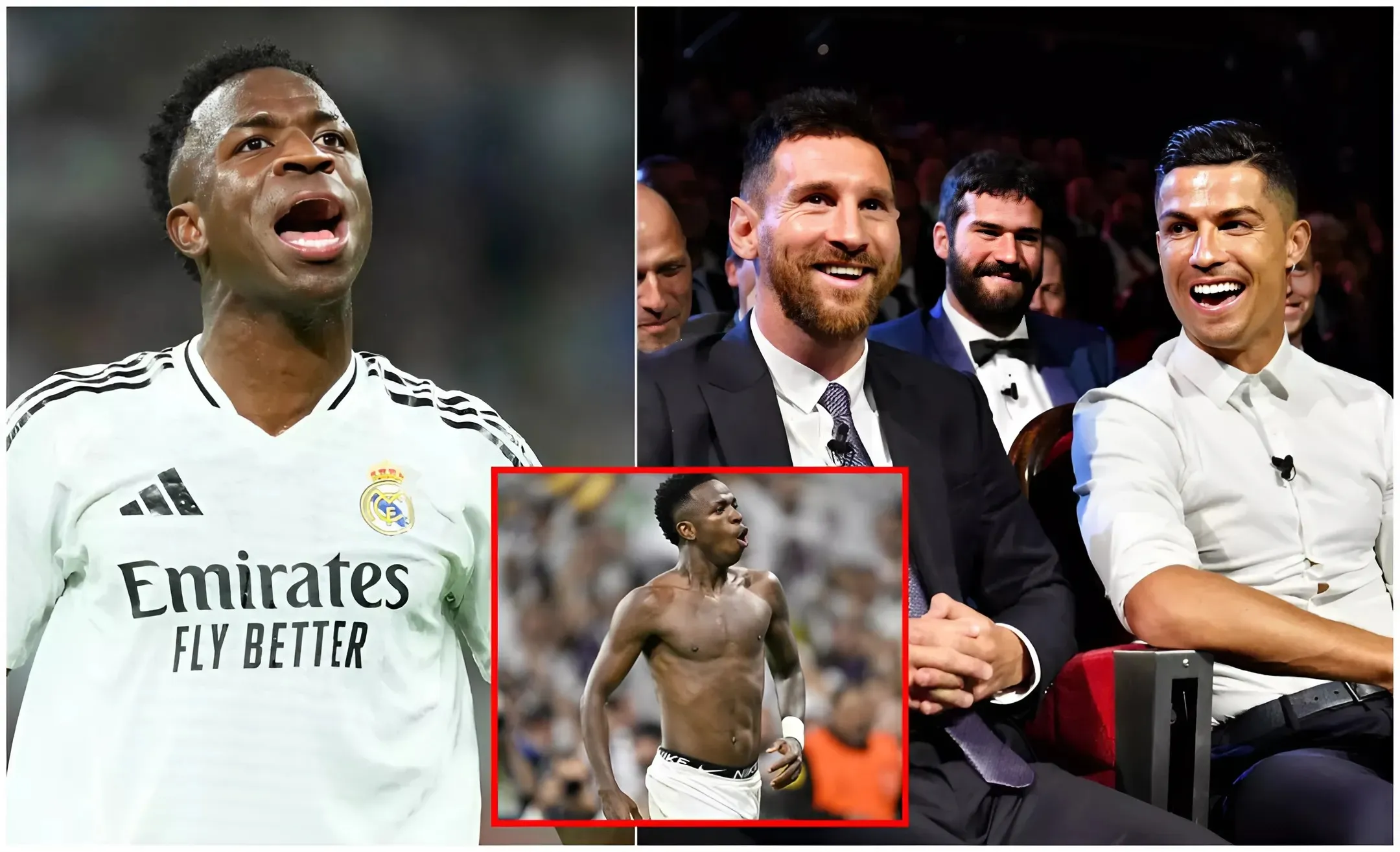 Vinicius Jr cambió su postura sobre el debate GOAT entre Lionel Messi y Cristiano Ronaldo