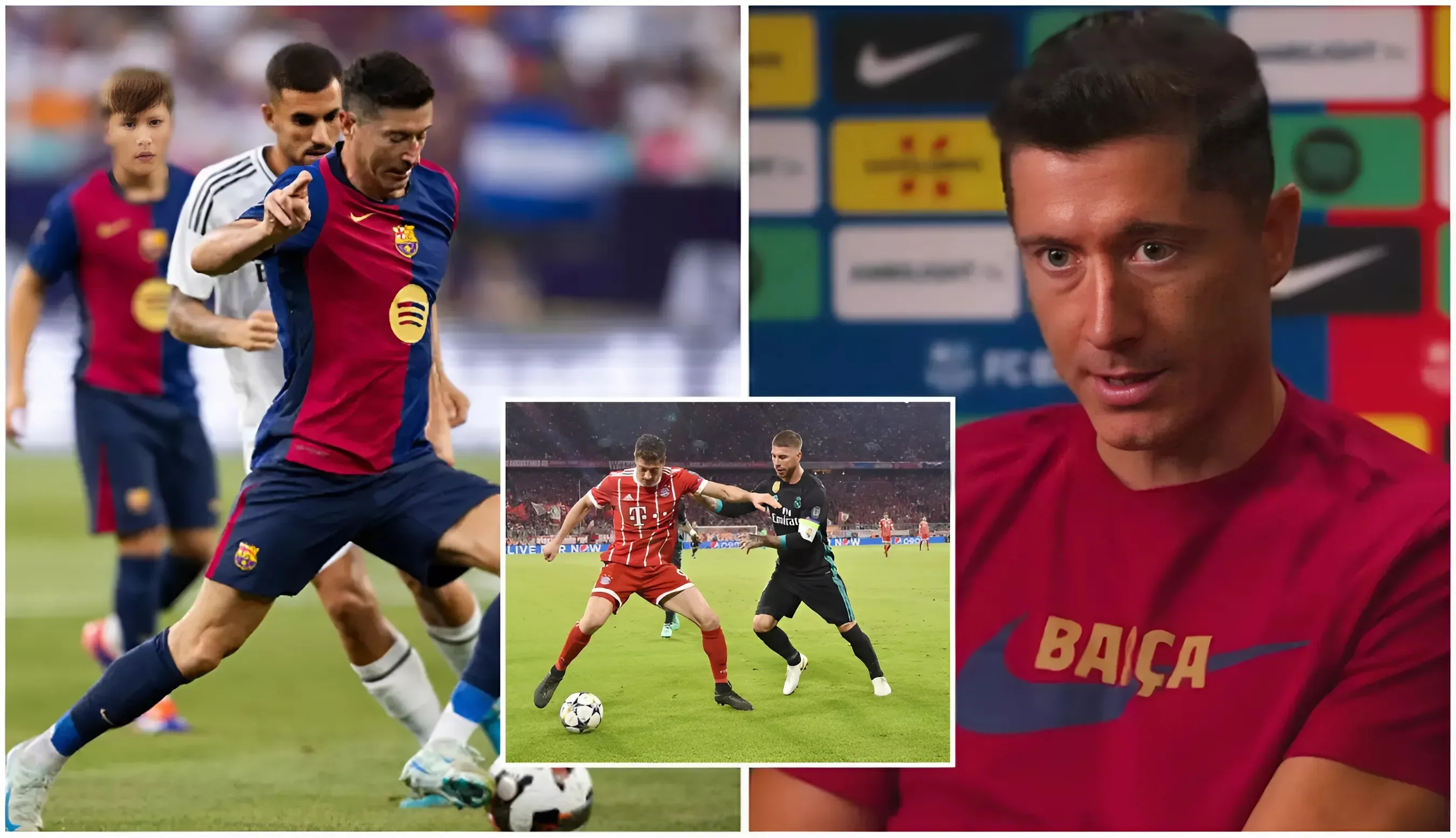 La estrella del Barcelona Robert Lewandowski nombró a la leyenda del Real Madrid como su rival más duro