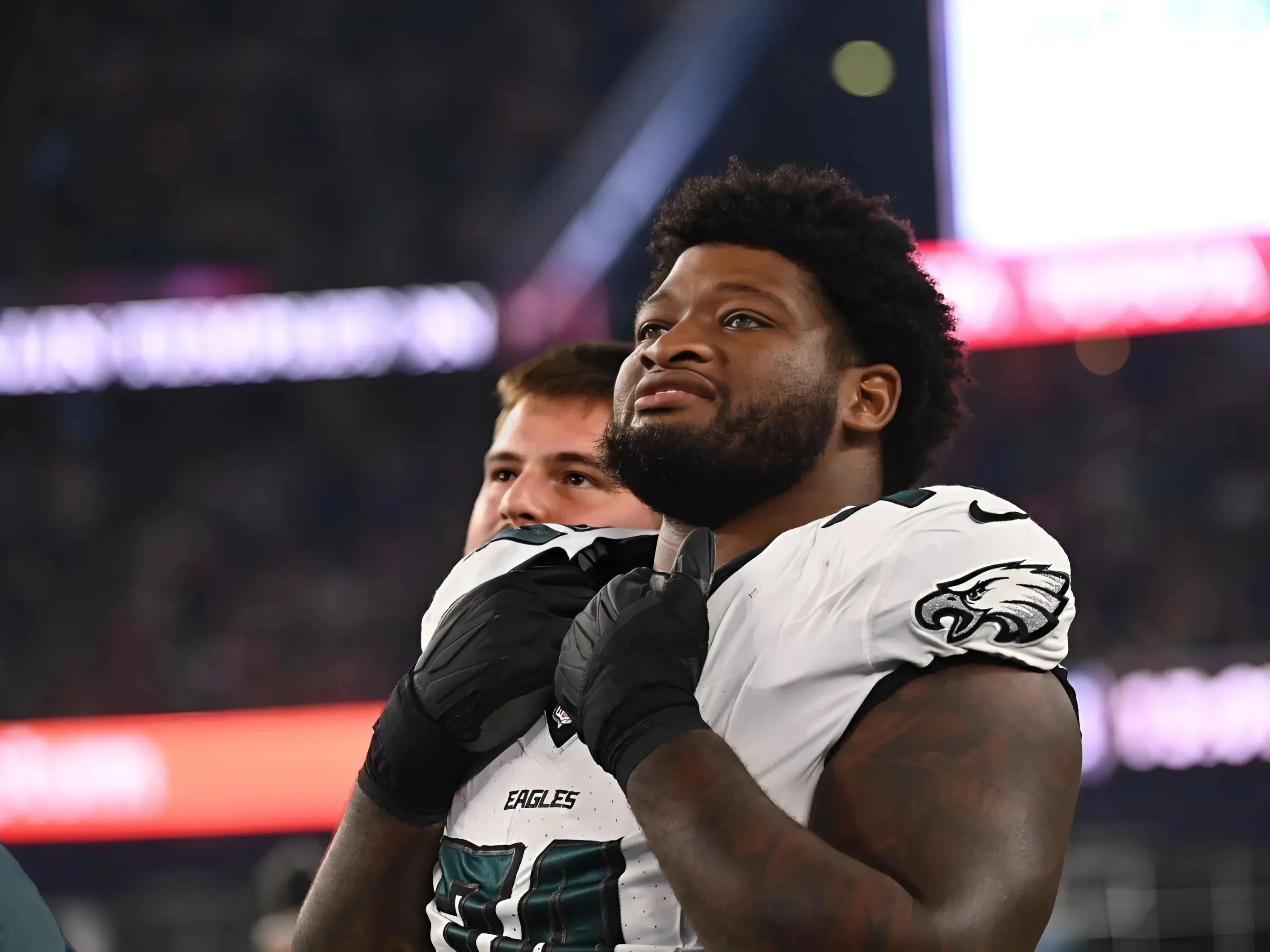 The H.its Keep On Coming For Eagles' Fill-In LT. Fred Johnson has dealt with Myles Garrett, and Brian Burns while subbing in for the injured Jordan Mailata. Next up is Trey Hendrickson.