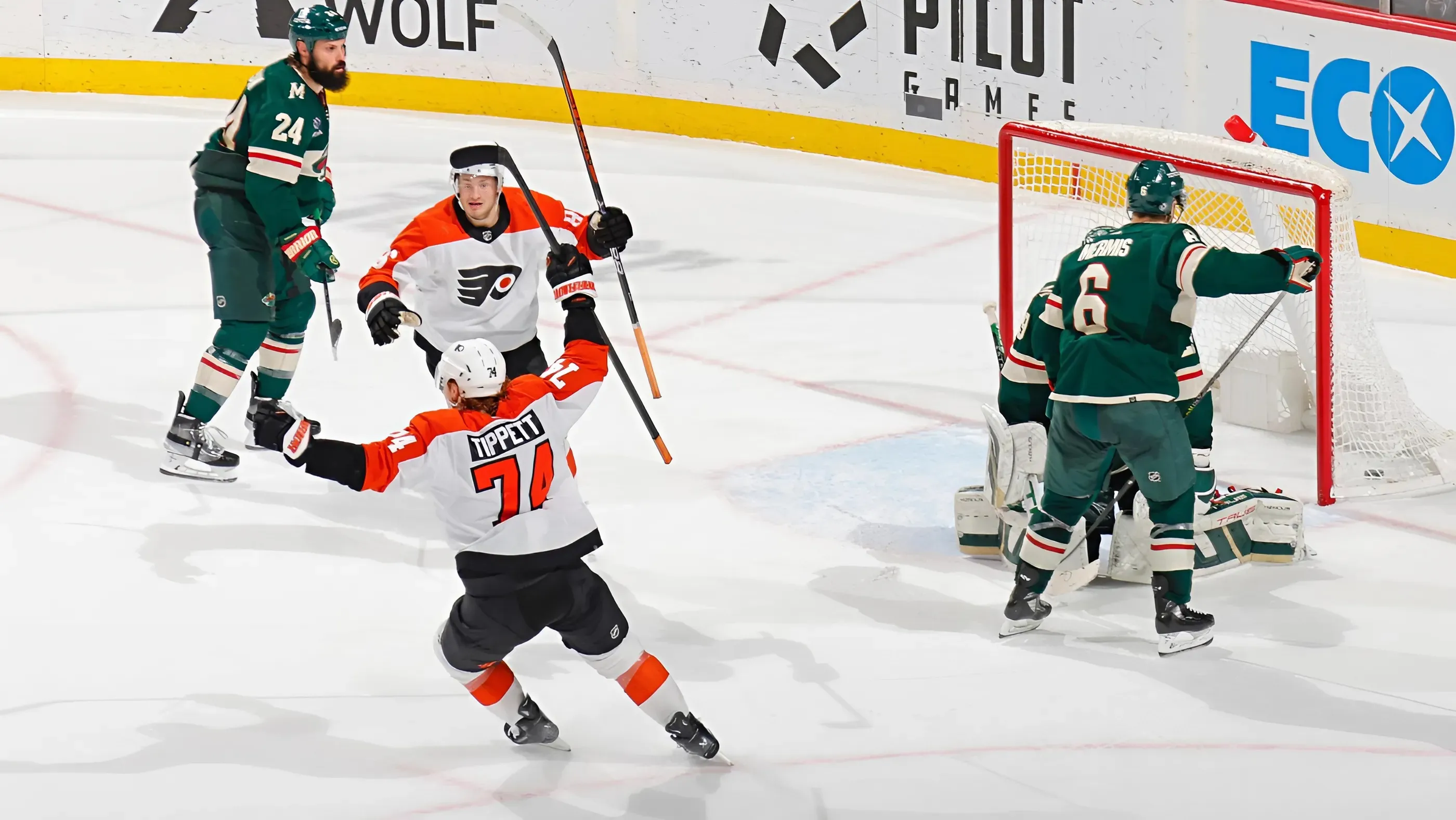 Philadelphia Flyers with Minnesota Wild