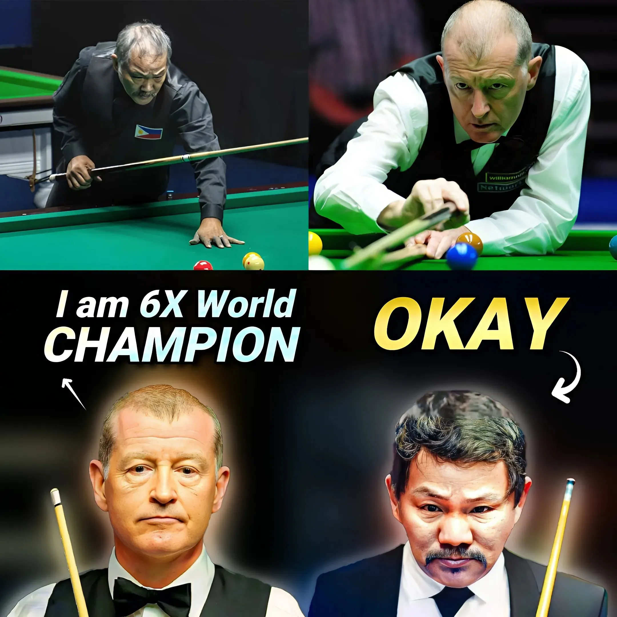 The Amazing Battle: Efren Reyes vs Snooker Legend - Who Will Be The Greatest?