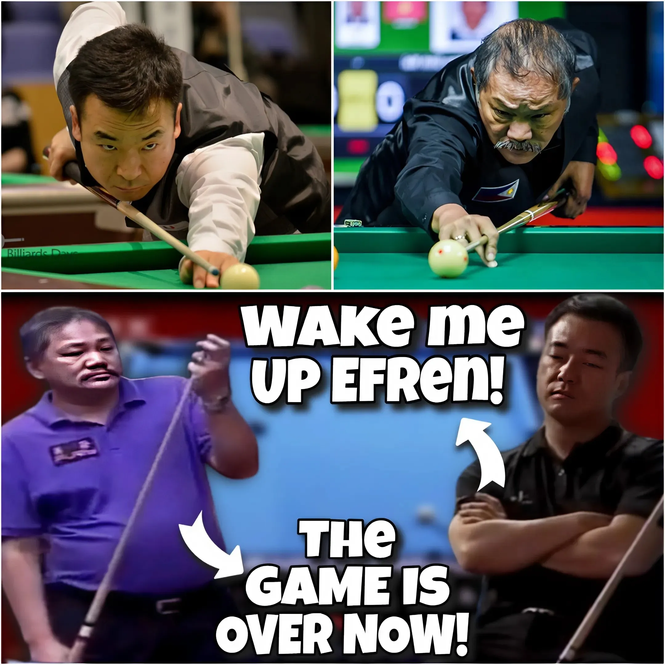 China Open Shock: Efren Reyes Wakes Jeong Young Hwa From Sleep - Ends Match!