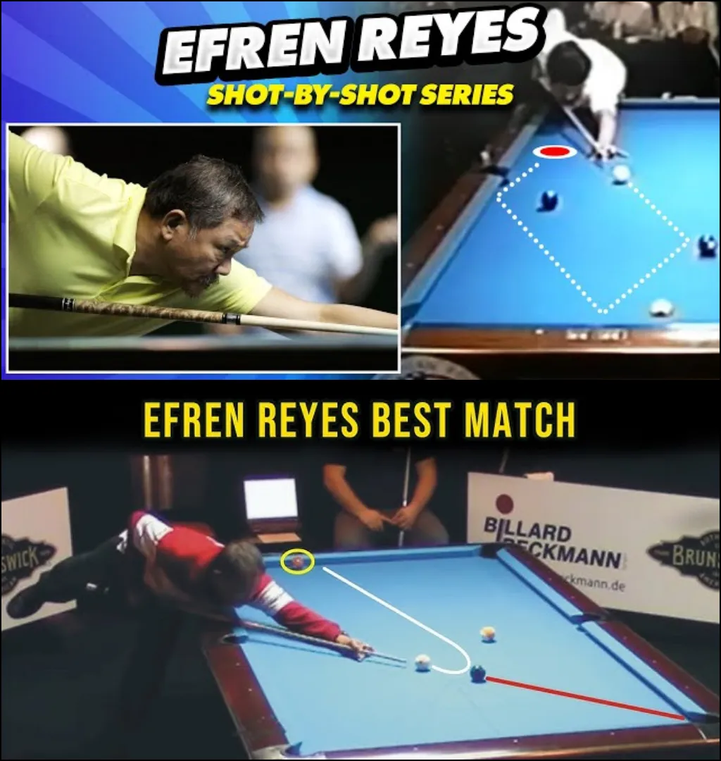 If You Didn't Know, This Is Efren Reyes' Best Match, His Billiard Shots Are Famous Here....