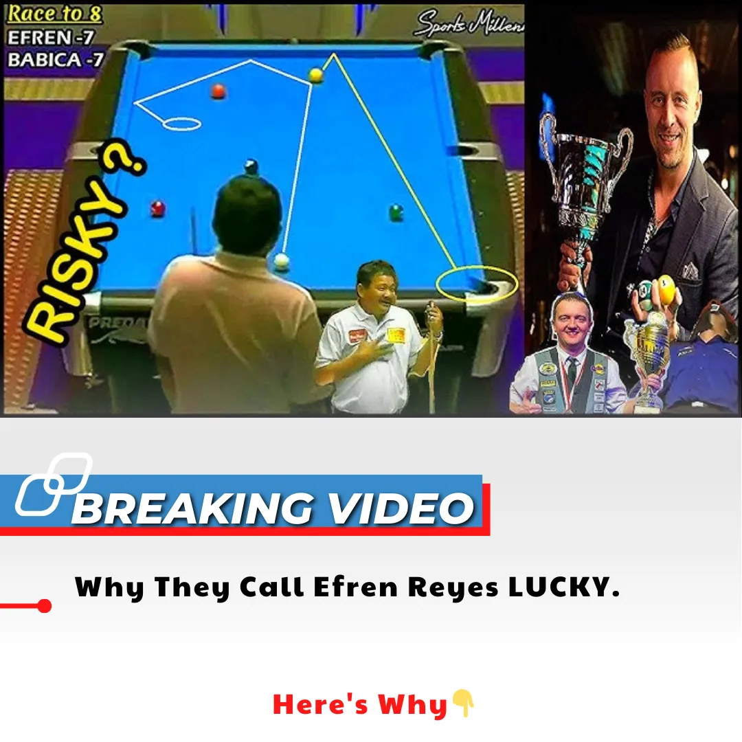 Why They Call Efren Reyes LUCKY. Here's Why