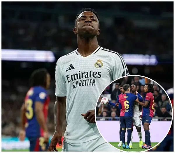 Revelado: La brutal crítica de Vinicius Jr. a la estrella del Barcelona Gavi durante la humillante derrota del Real Madrid por 4-0 en El Clásico