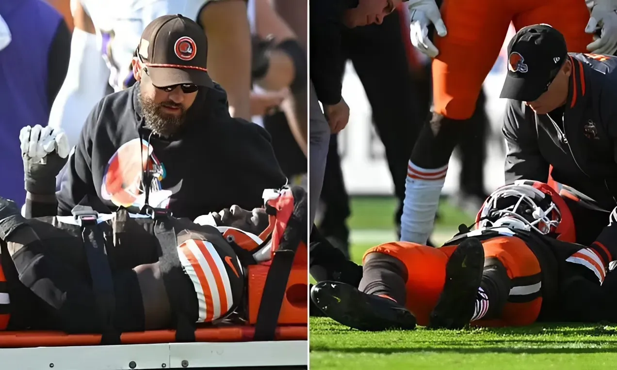 Key Browns defender carted off field after Derrick Henry collision