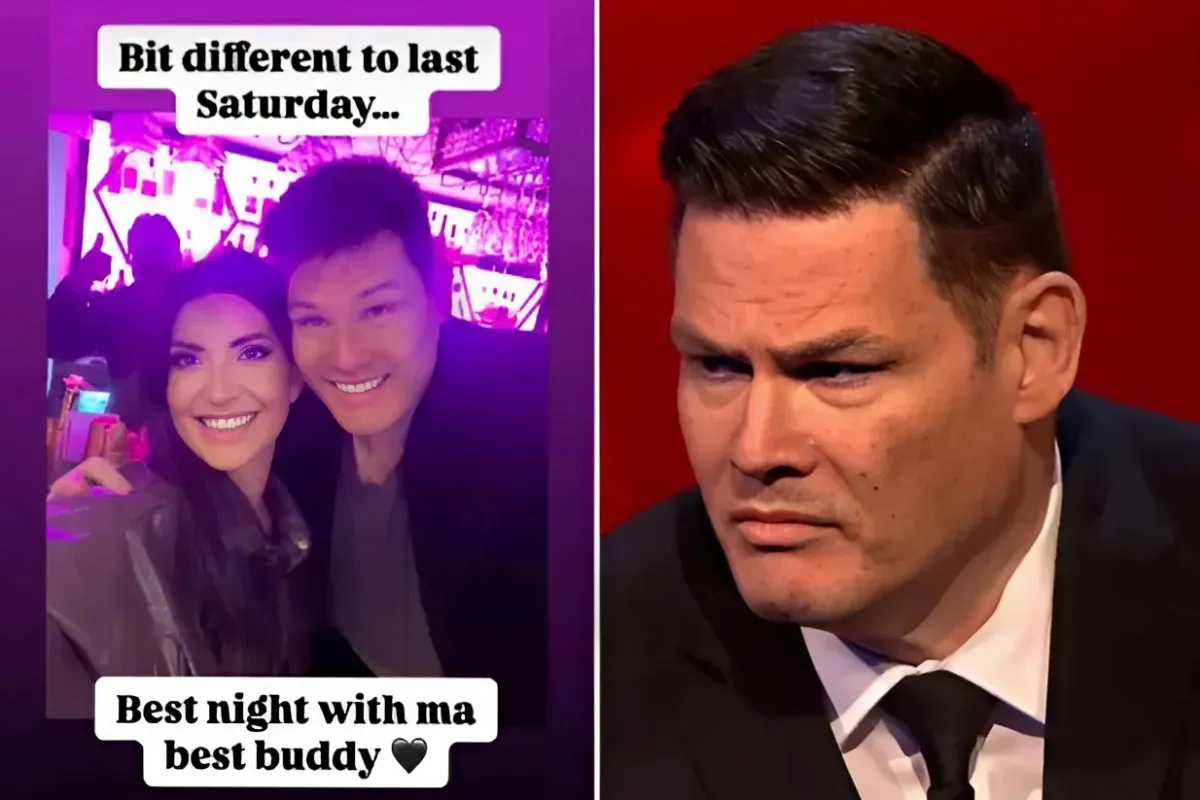 The Chase’s Mark Labbett cosies up to brunette and makes joke about ‘flashing her knickers’ months after sh... ngocc