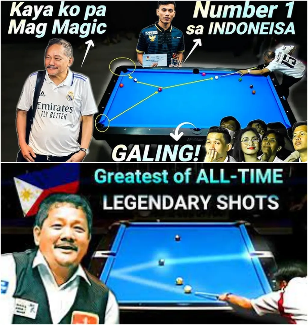 The legendary Filipino billiard player recently took on Indonesia's top player in a battle that had the highest rated players in the world in awe.