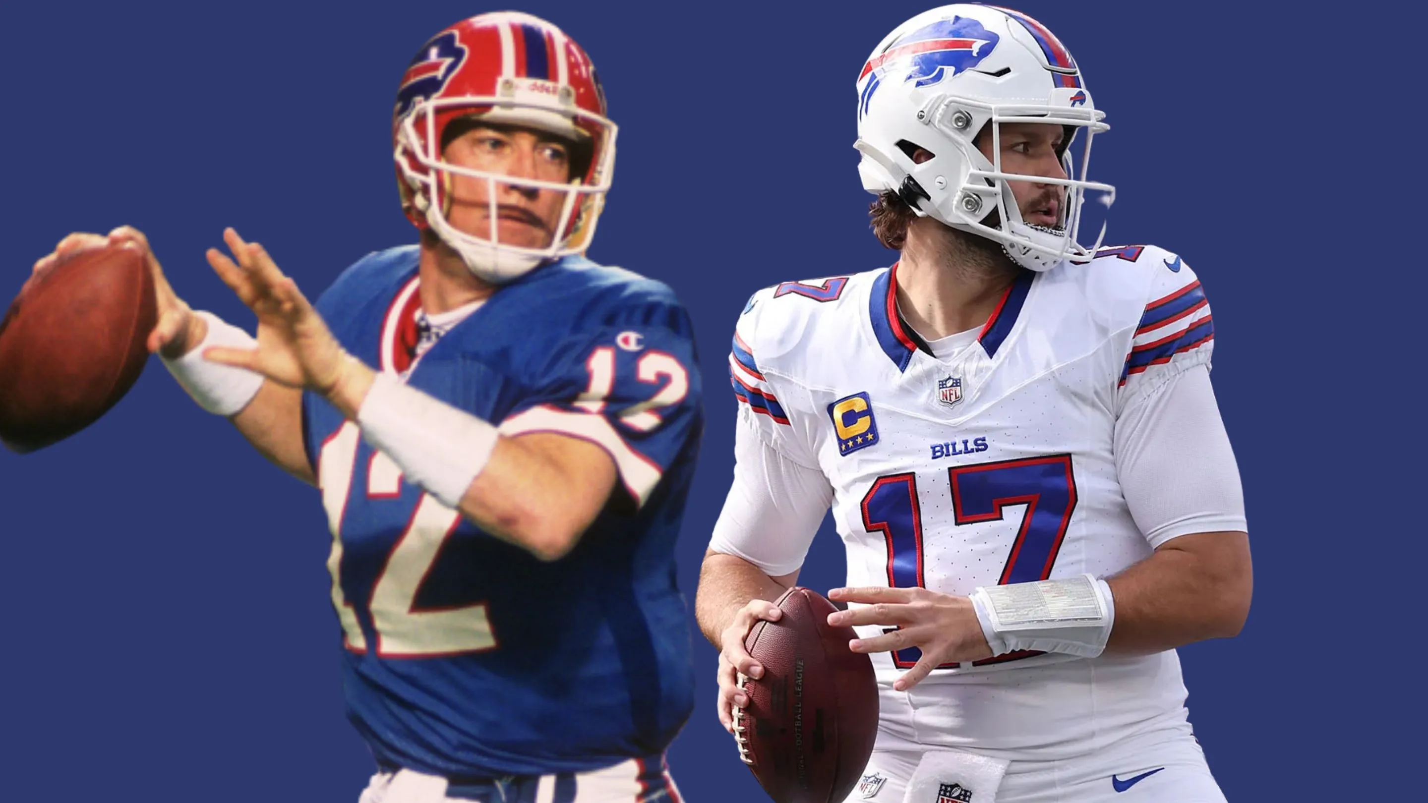 Josh Allen on the heels of Buffalo Bills legends Jim Kelly and Thurman Thomas in the record books with latest performance