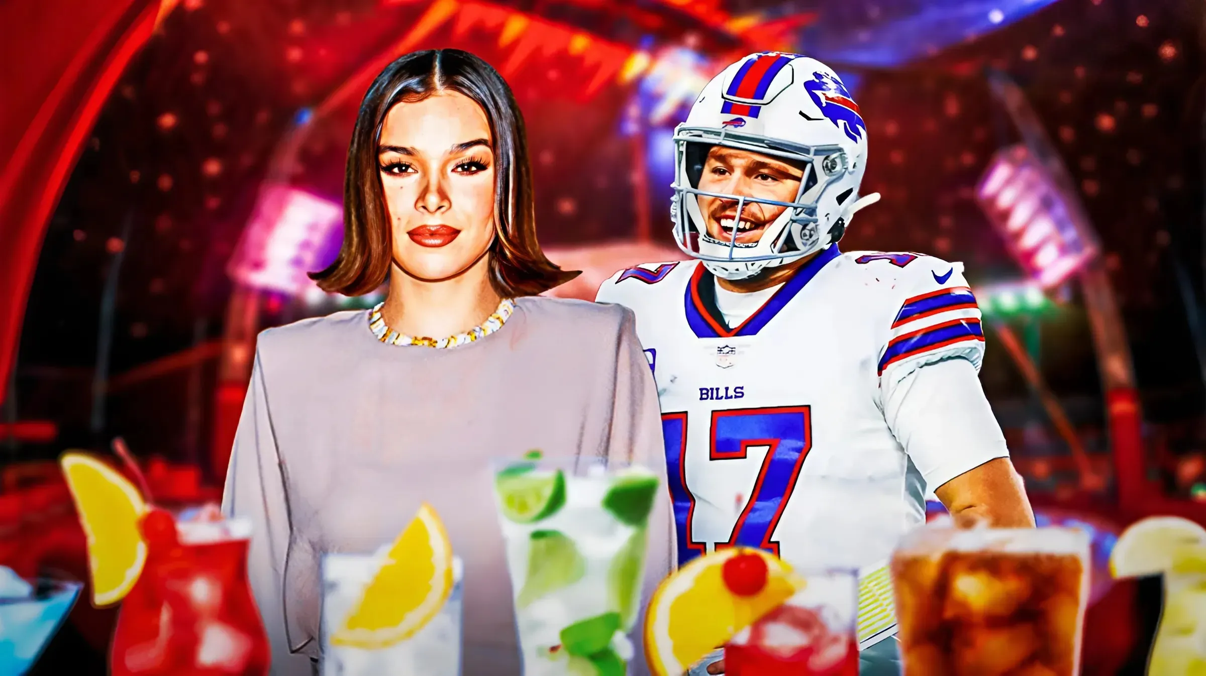 Josh Allen hosts Halloween party for Bills as Hailee Steinfeld turns heads