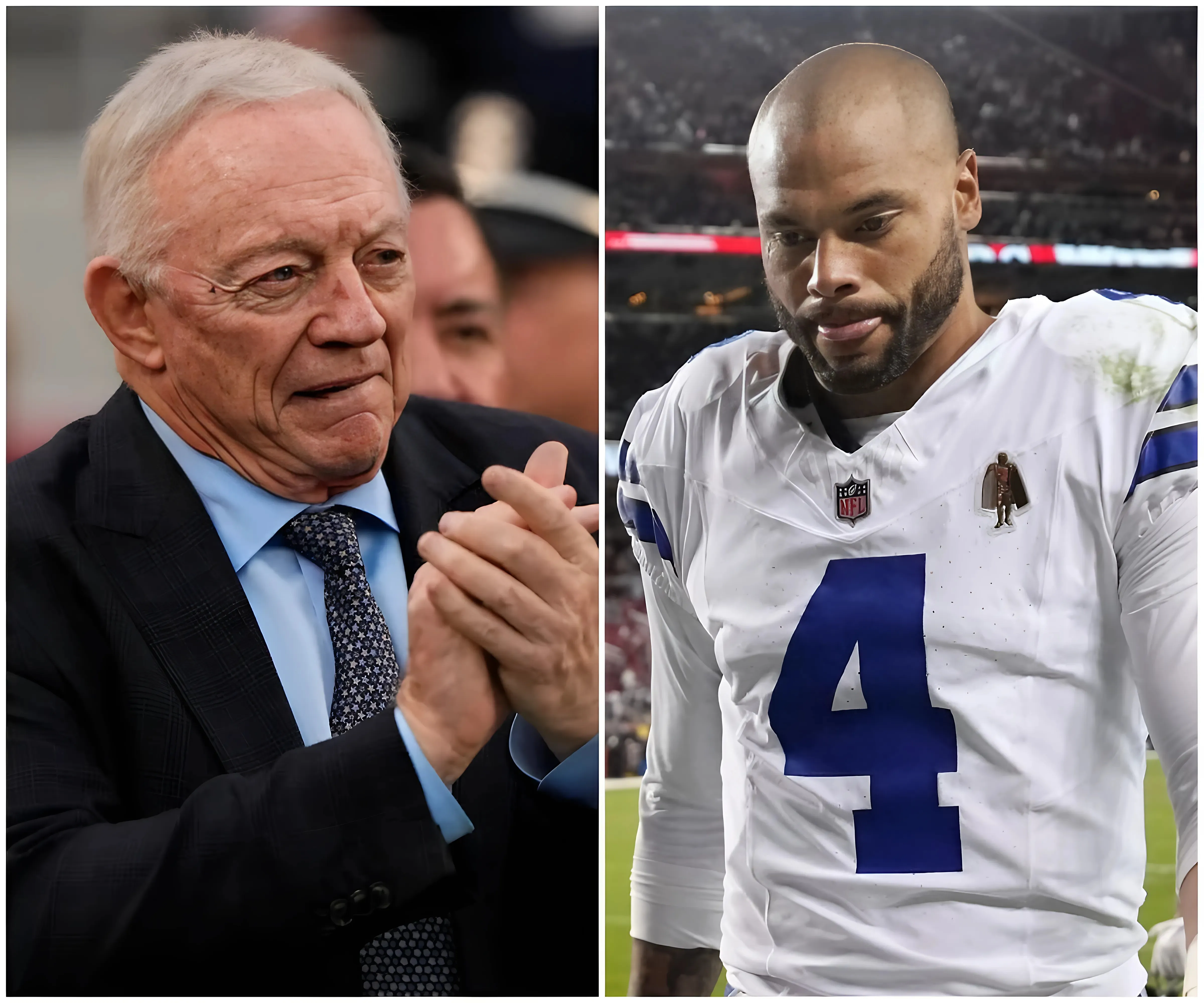 Jerry Jones explains why Dak Prescott is hesitant to use his legs..