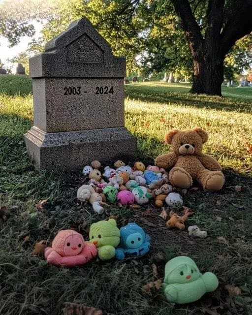 P3. Following the death of her 21-year-old son, mom finds baby toys on his grave