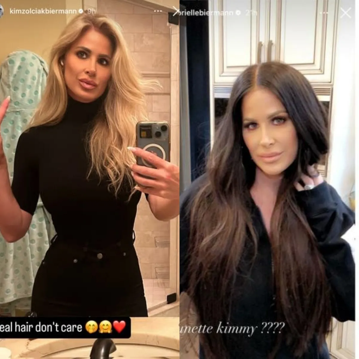 Kim Zolciak Shares a Rare Look at Her Natural Hair: "Real Hair Don't Care"