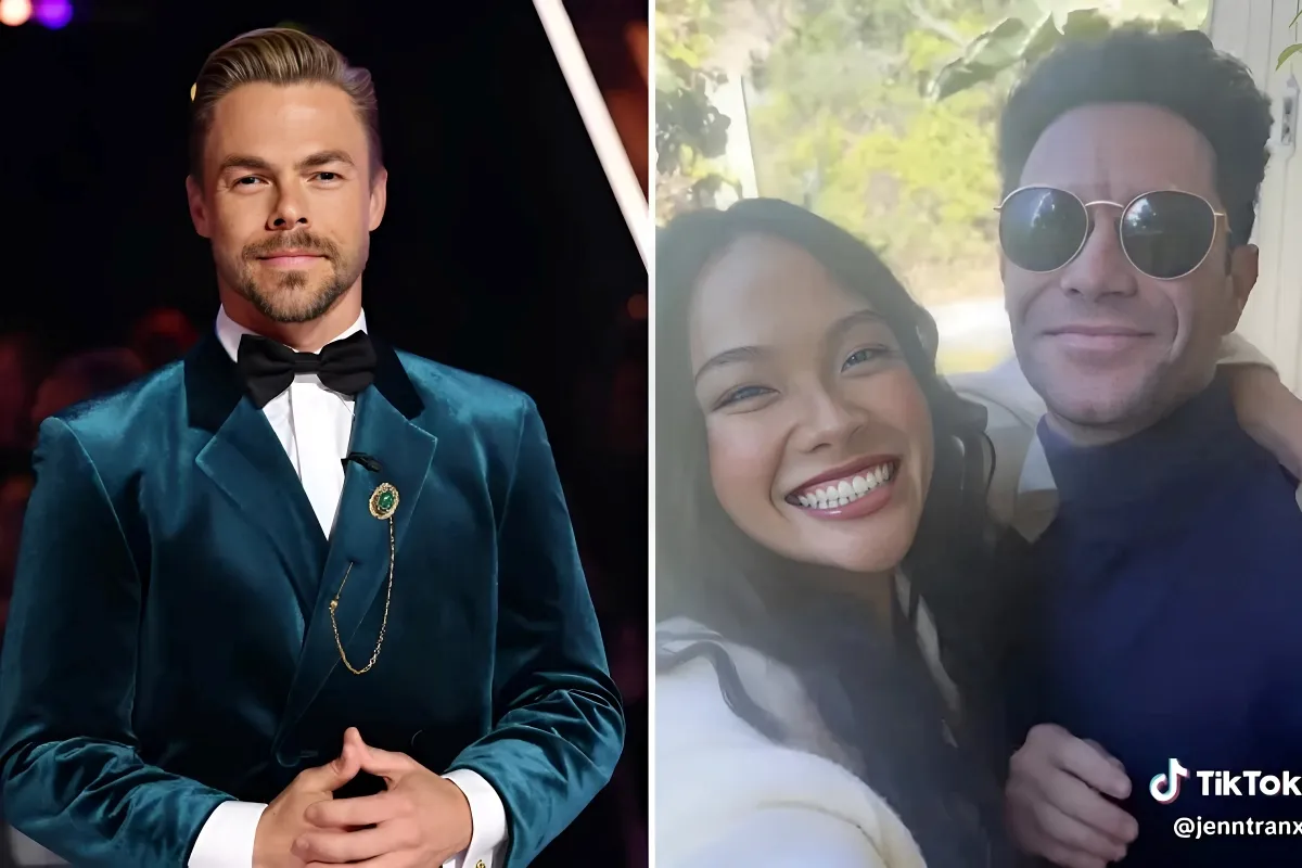 DWTS’ Derek Hough slips and confirms Jenn Tran and Sasha Farber’s romance in buried comment after pair’s elimination