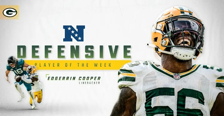 Packers LB Edgerrin Cooper named NFC Defensive Player of the Week