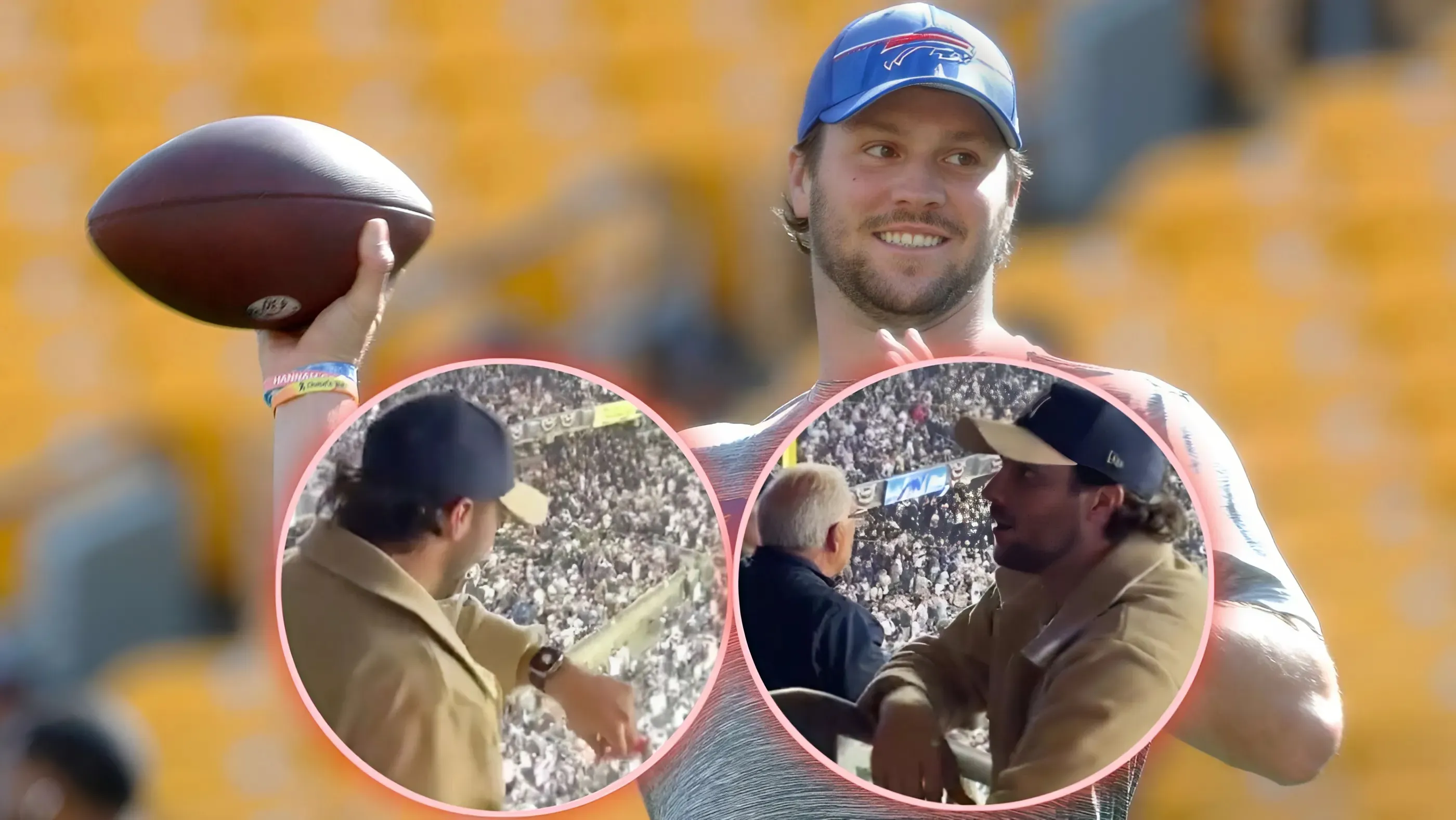 (Video) ‘Hyped up’ Josh Allen shows up to support the Yankees in a do-or-die game against Dodgers