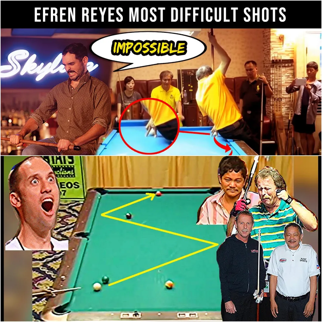 The Best Shots of Efren Reyes, Efren Reyes Most Difficult Shots