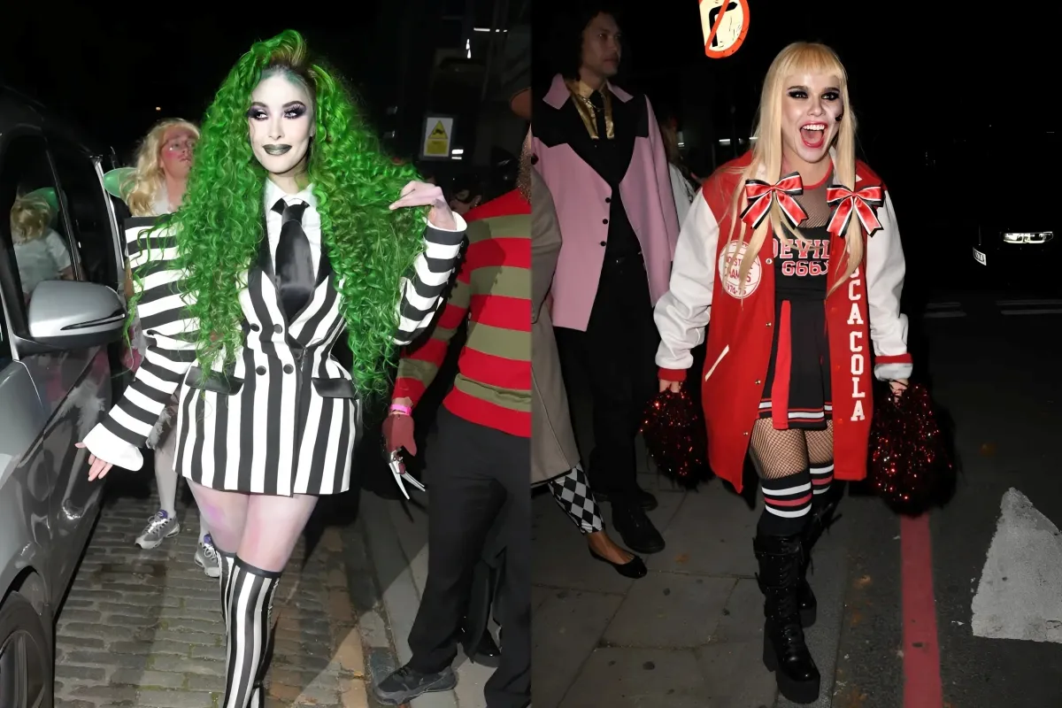 Jade Thirlwall and Paloma Faith wow in costumes as they arrive at Maya Jama’s annual Halloween party ngocc