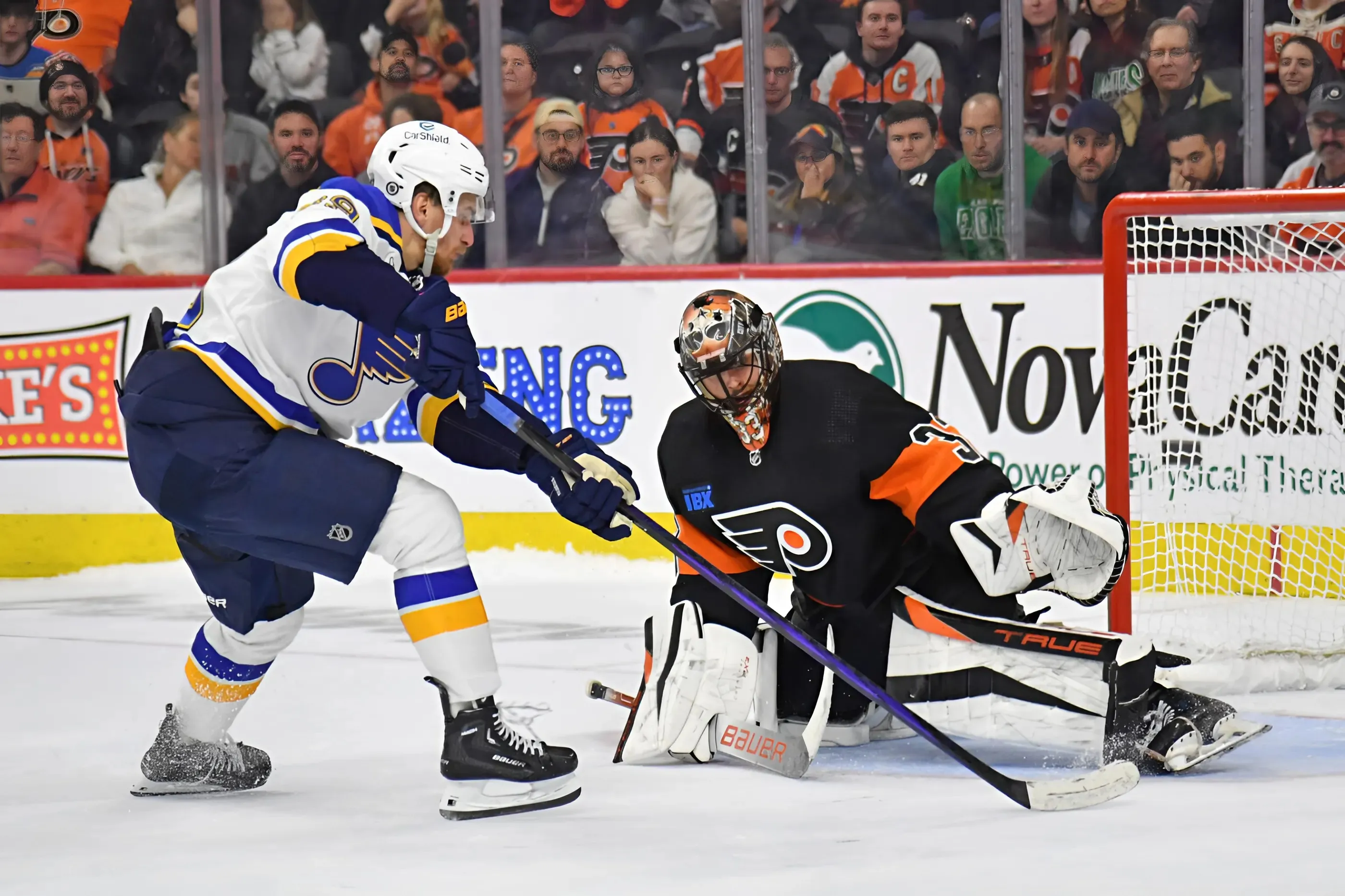 October 31 with St. Louis Blues vs Philadelphia Flyers