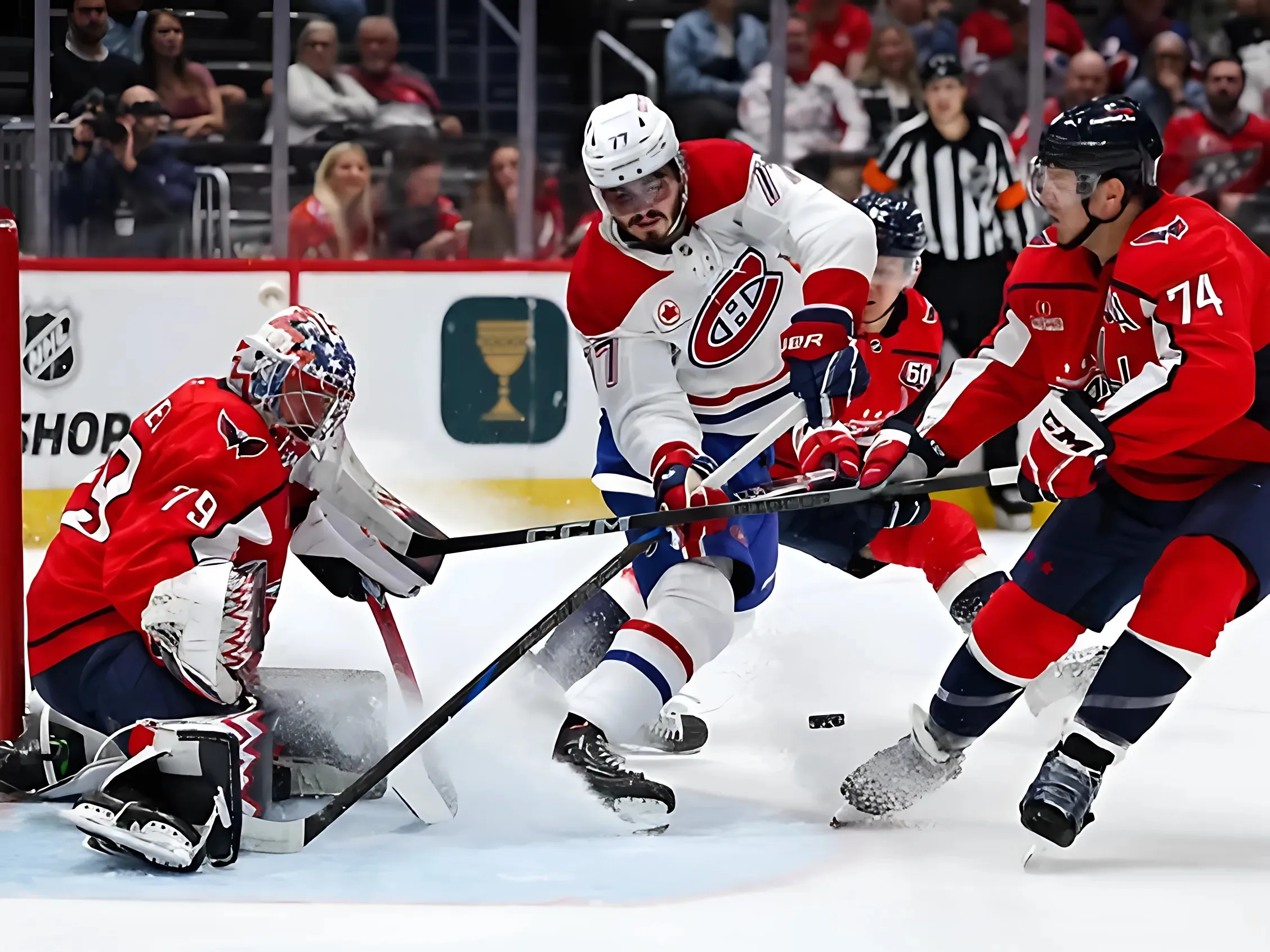 The Canadiens, Capitals tied at 3-3 after two periods trucc