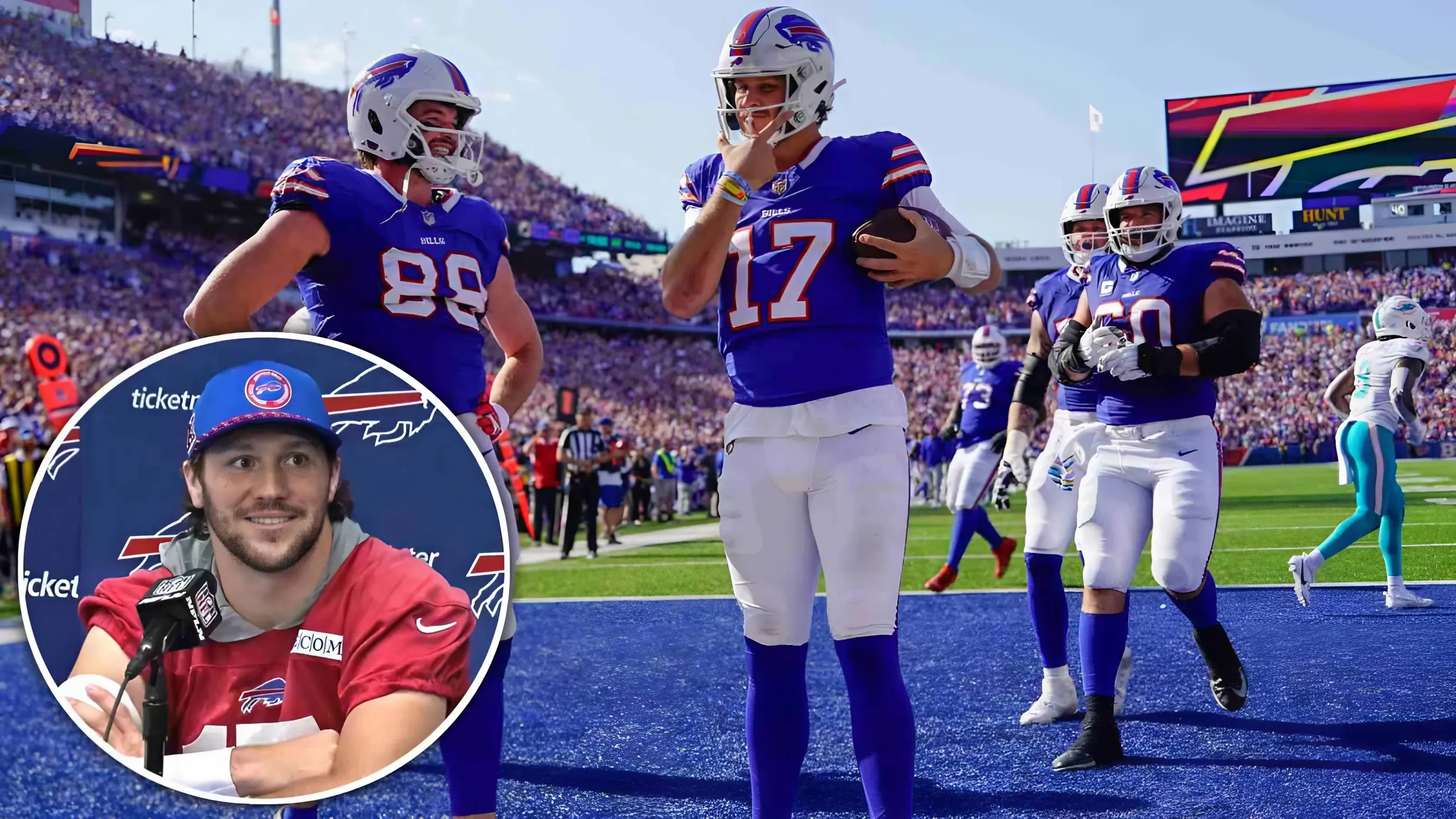 Josh Allen explains why he took Bills quarterbacks to Yankees World Series game 4