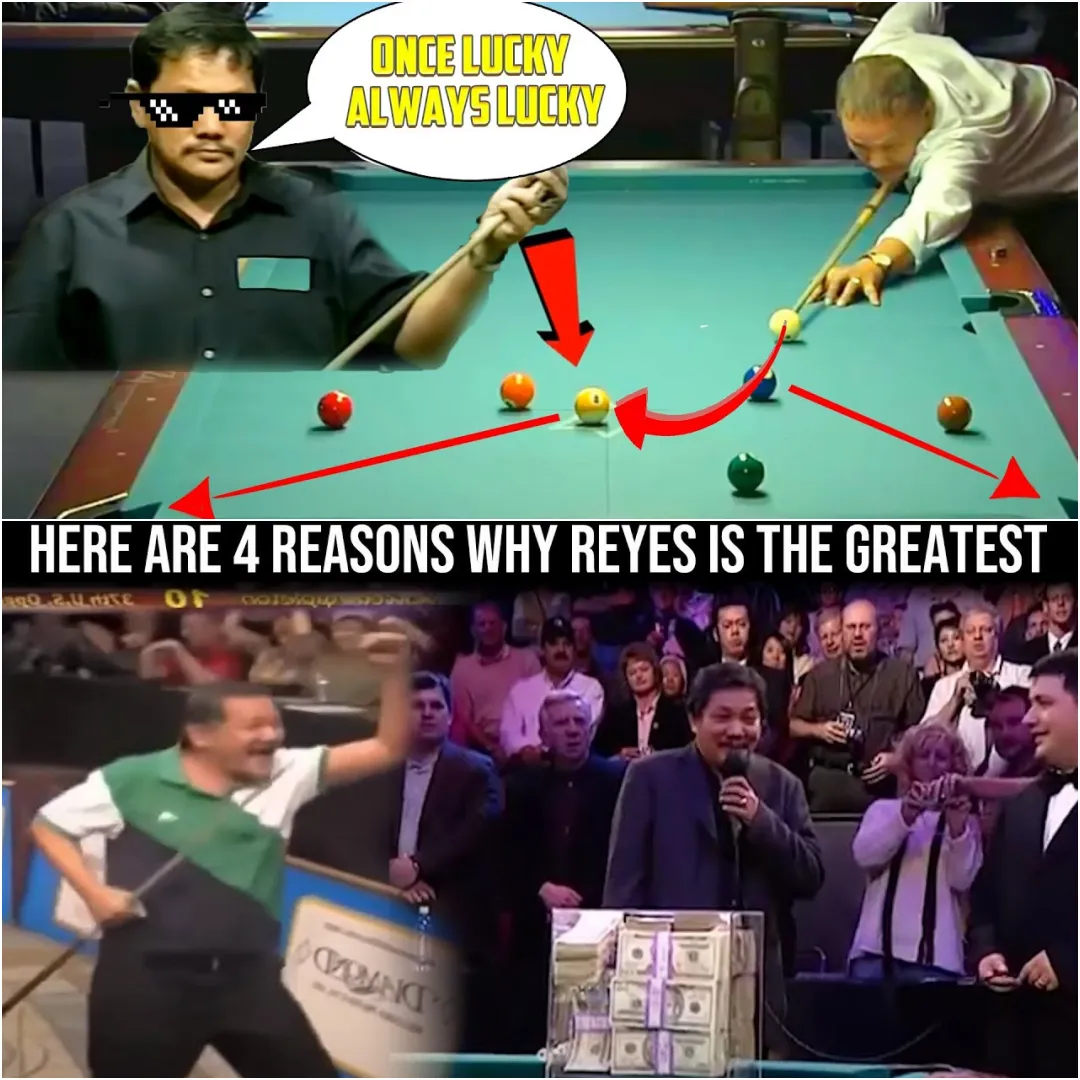 Here are four reasons why Efren Reyes is considered the greatest pro pool player of all time.