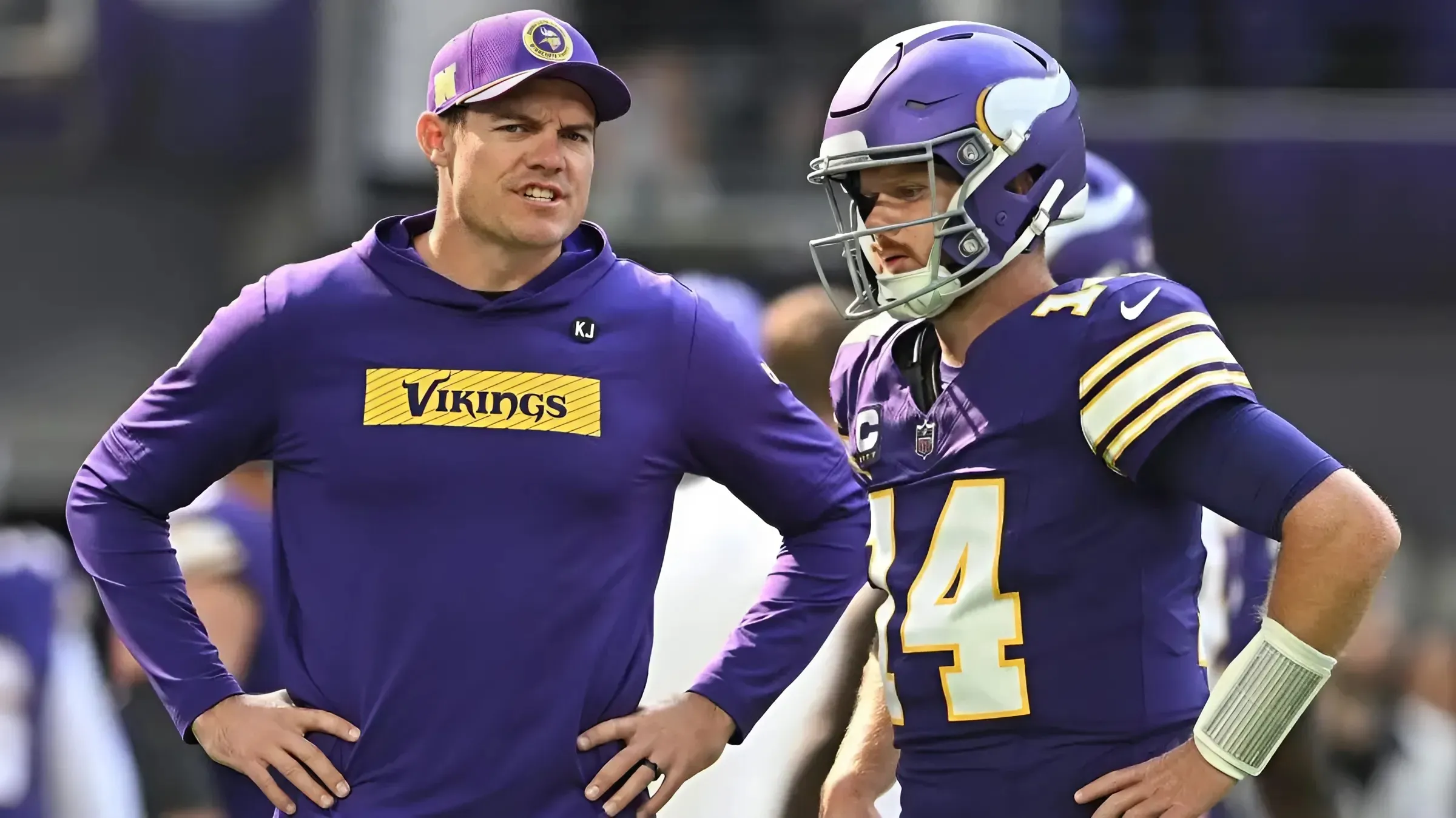 Vikings Coach Puts QB Sam Darnold, Offense on Notice After 2-Game Skid