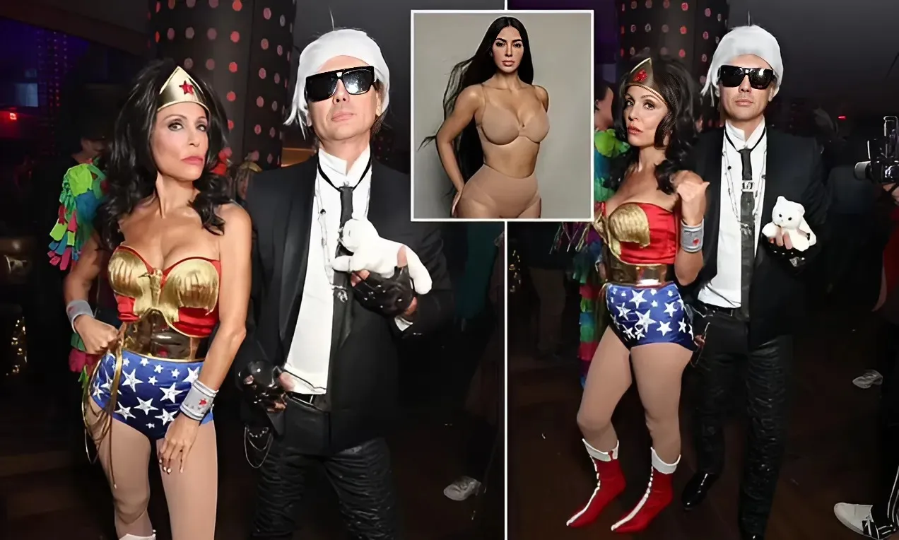 Bethenny Frankel flashes the flesh in Wonder Woman costume at Heidi Klum's starry Halloween bash