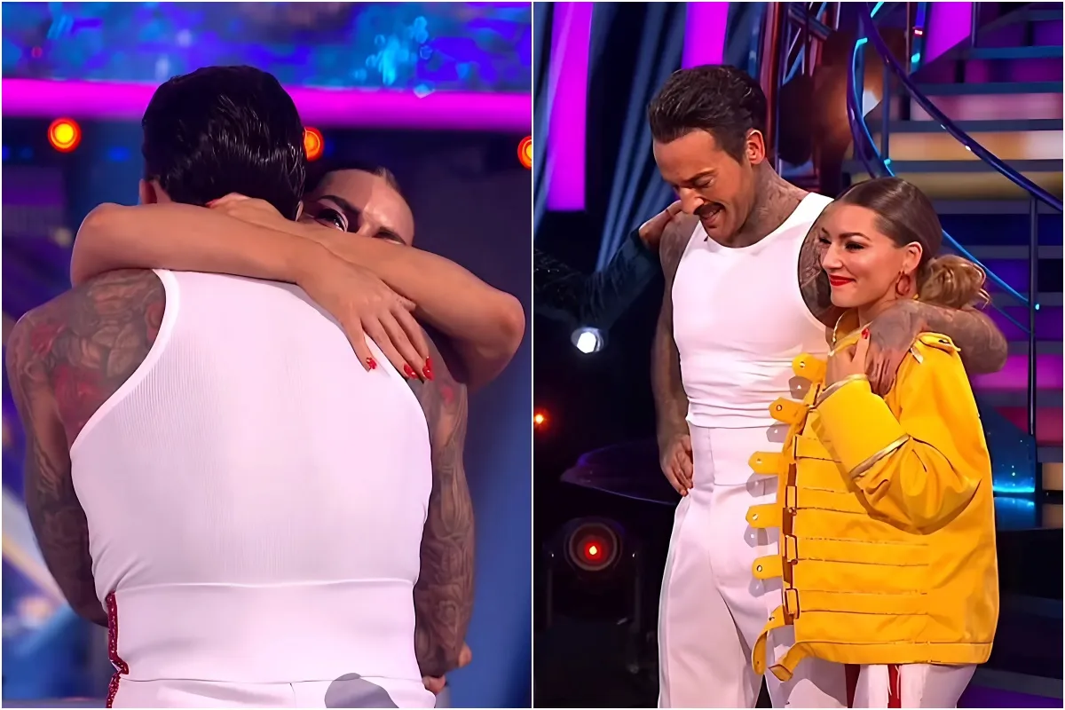 Watch as Strictly star Pete Wicks whispers sweet message to his dance partner Jowita Pryzstal seconds after huge dance error liennhi