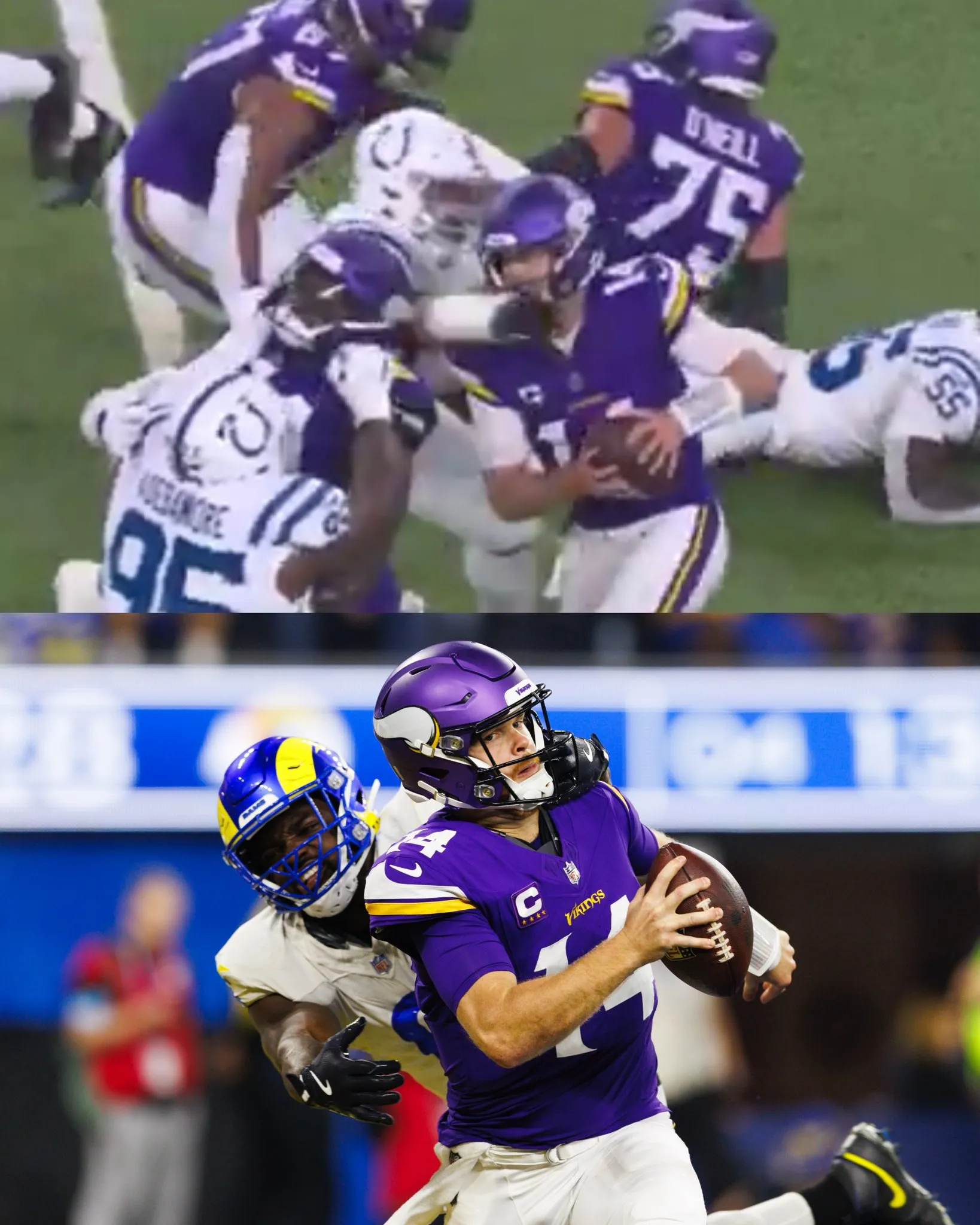 Another no-call on a hit to Sam Darnold’s head costs the Vikings