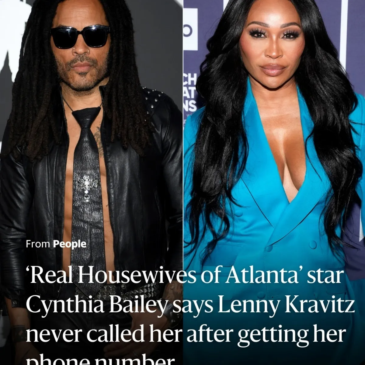 RHOA Star Cynthia Bailey Says Lenny Kravitz Never Called Her After Getting Her Phone Number