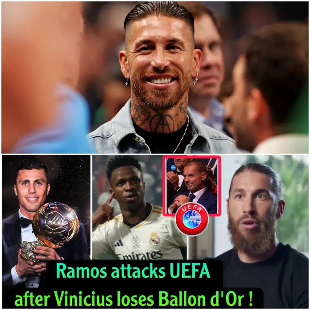 ¡¡¡Ridículo!!! ¡No vas a creer lo que dijo Ramos sobre que Vinicius Junior perdió el Balón de Oro por culpa de la UEFA!