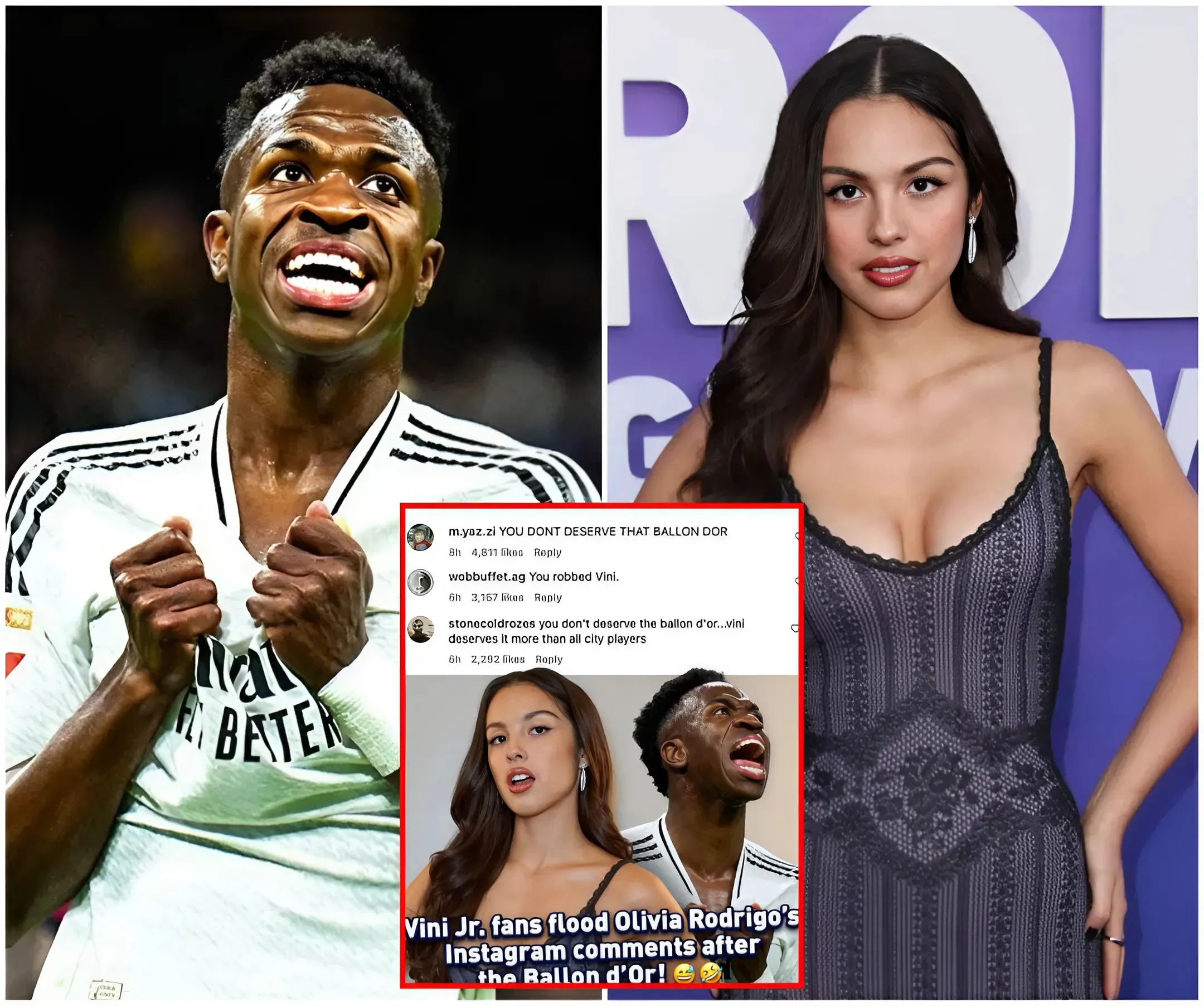 ¿Por qué los aficionados del Real Madrid atacan a Olivia Rodrigo en Internet tras la derrota de Vinicius Jr. en el Balón de Oro ante Rodri? Todo lo que necesitas saber