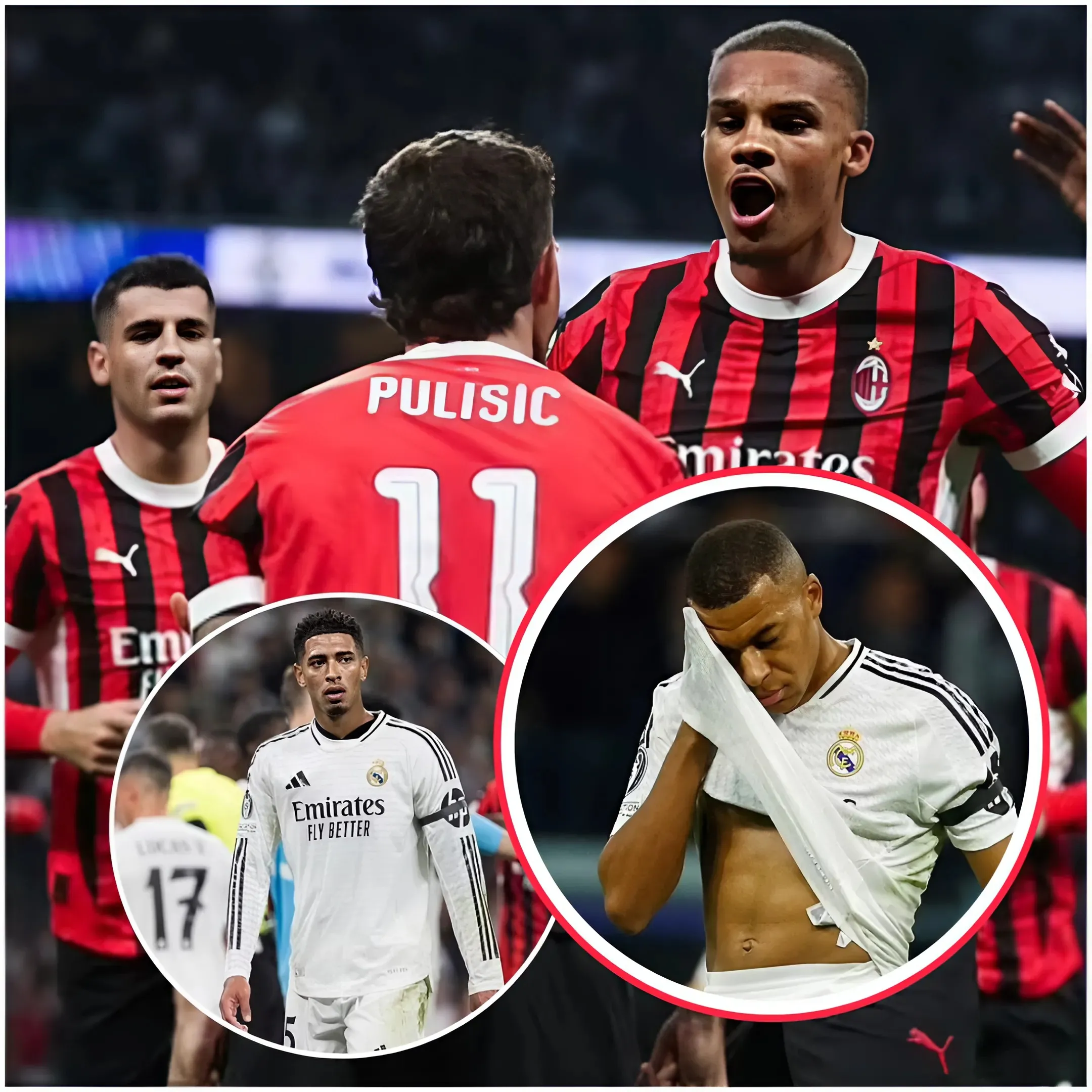 Real Madrid continuó su serie de partidos olvidables al sufrir una IMPACTANTE derrota por 3-1 en casa ante el AC Milan en la Liga de Campeones mientras Kylian Mbappé, Jude Bellingham y sus compañeros continuaron su decepcionante temporada