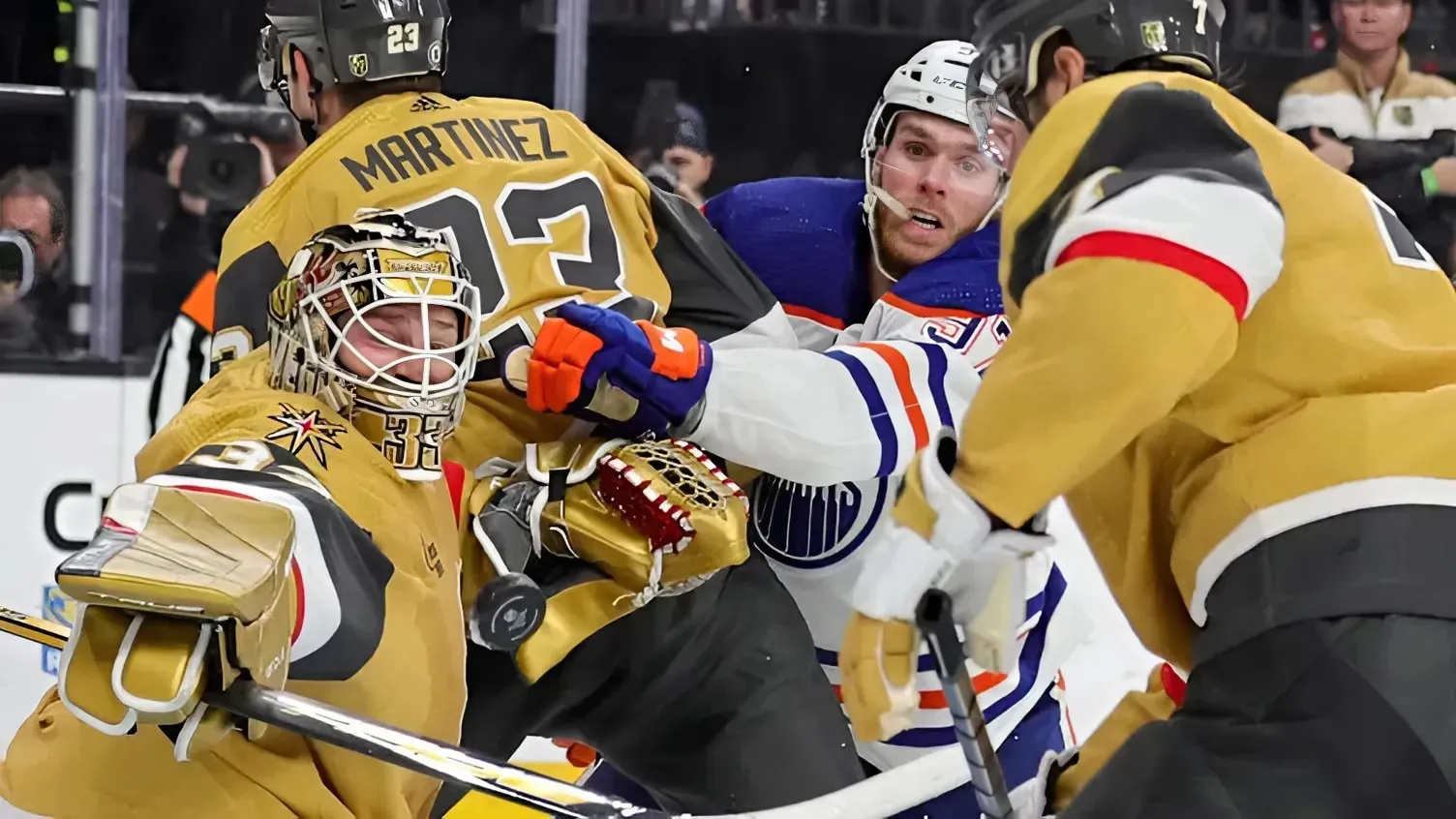 Looking back at the 2023 second-round matchup between the Golden Knights and Oilers