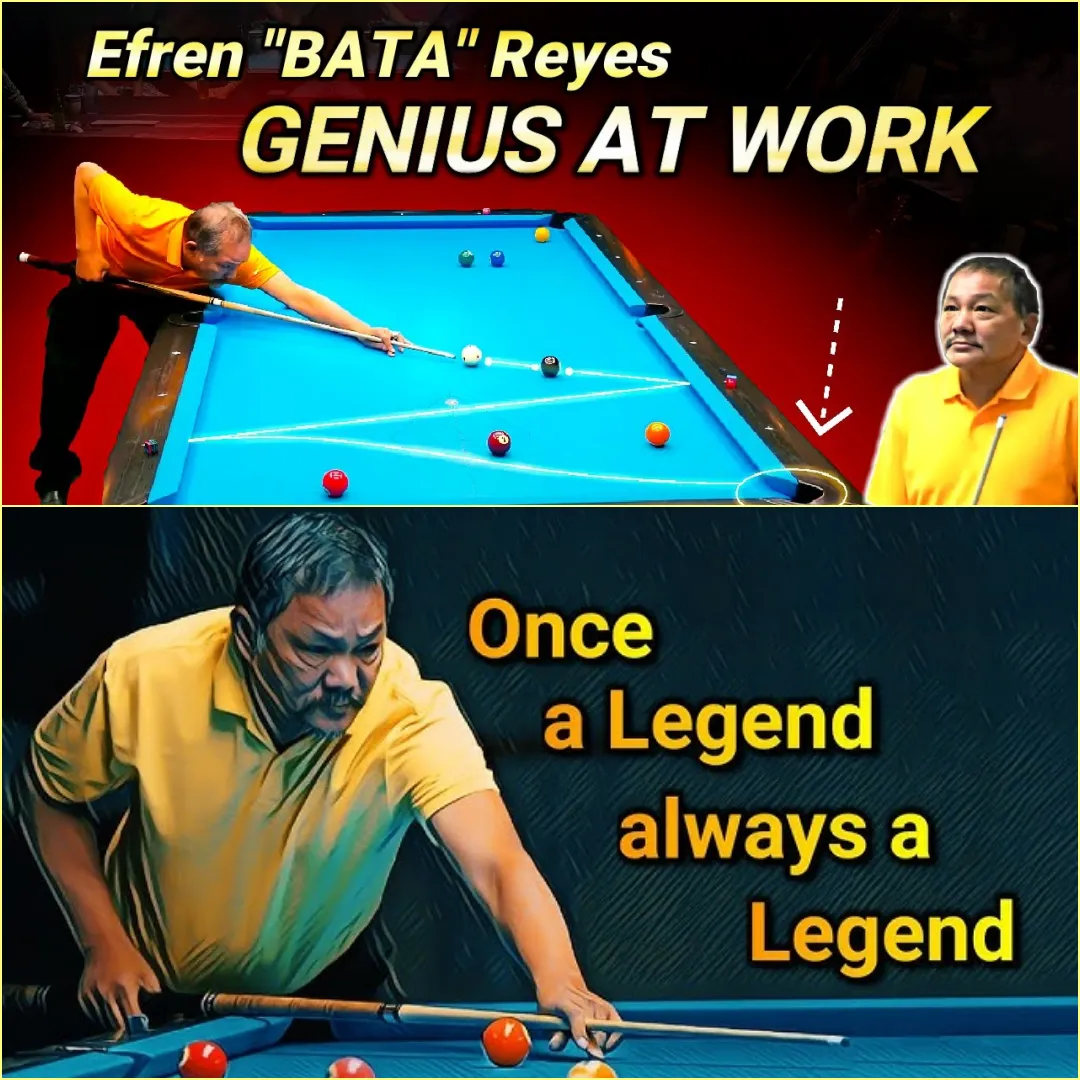 "Smart and Superb Execution: Efren 'Bata' Reyes Enchants Fans With Top-Notch Performances"