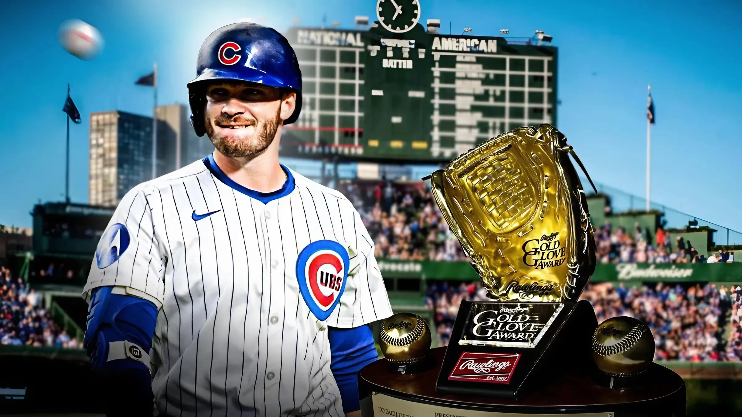 Ian Happ makes Cubs history with Gold Glove award win