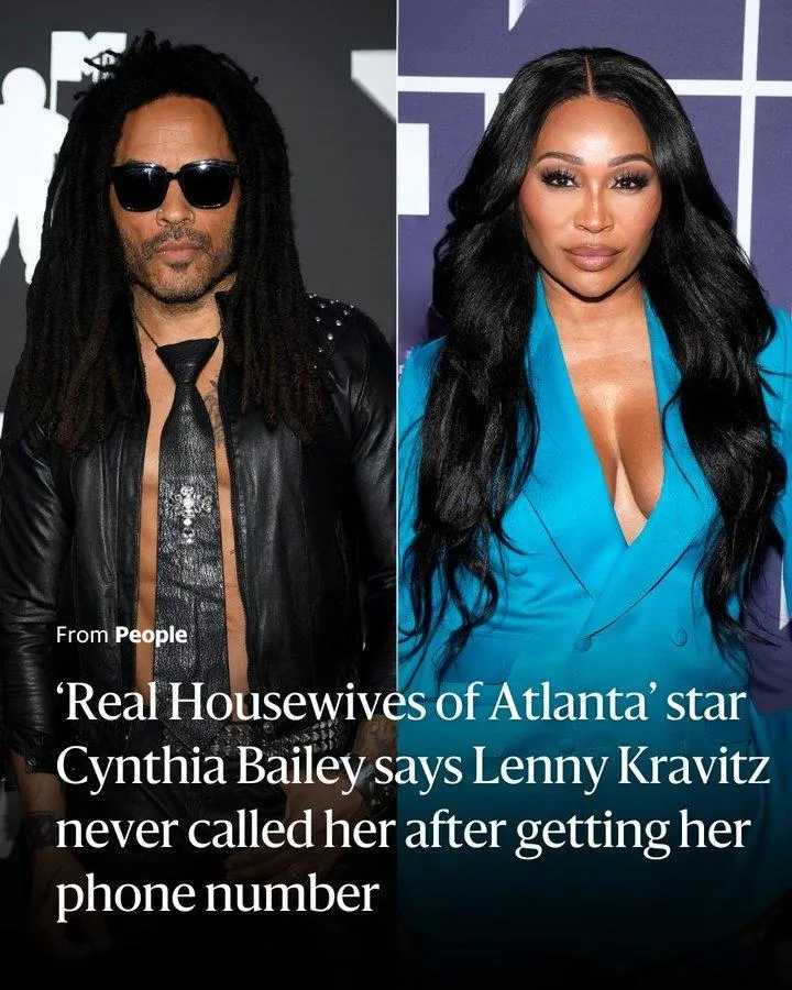 Lenny Kravitz ghosted Cynthia Bailey after asking for her number, the RHOA star reveals