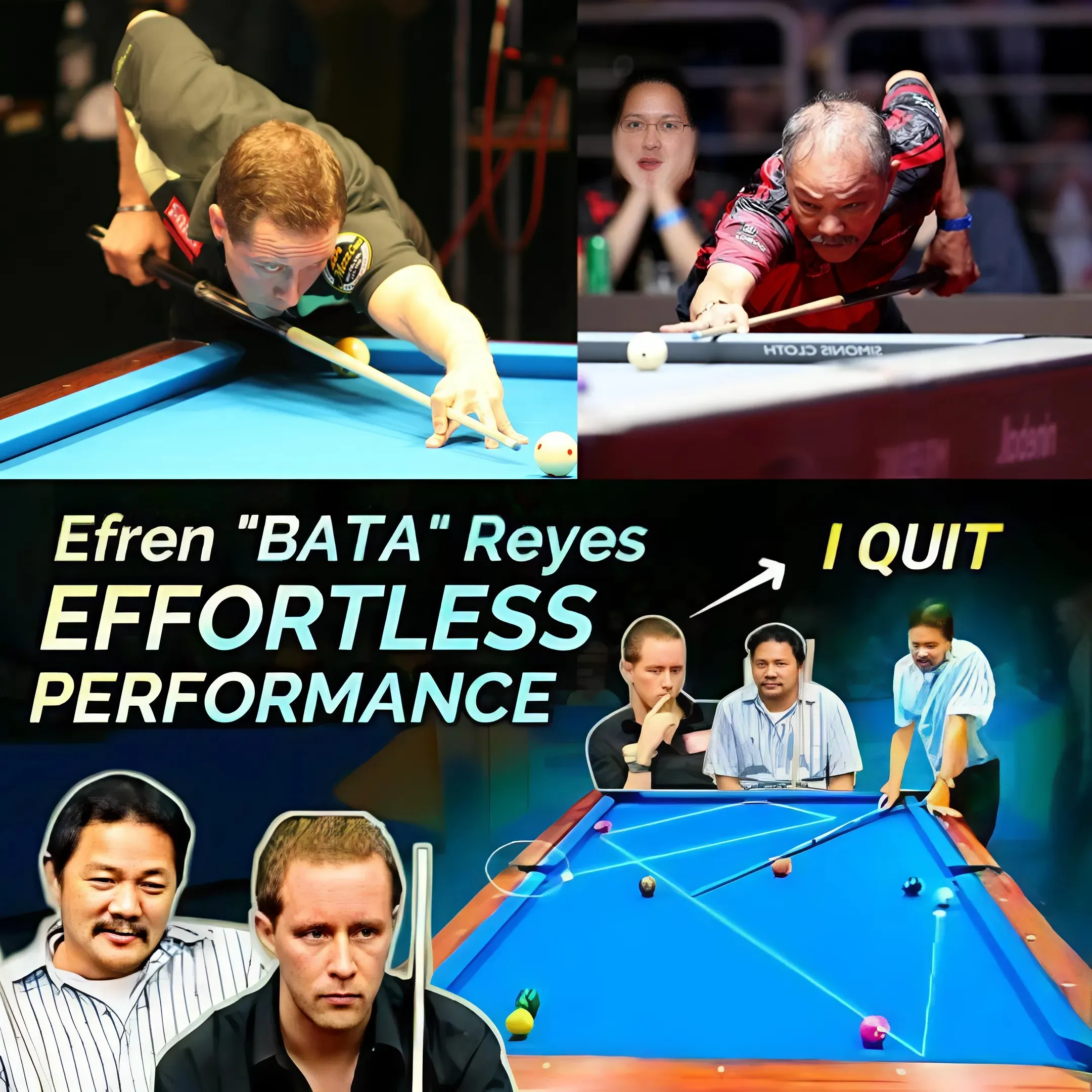 When Efren Reyes Almost Ended Vivian Villareal's Billiards Career: A Tense and Unexpected Moment! , in this epic 9-ball match. With incredible shots, strategic moves, and spectacular shots you've never seen before, this match was truly a spectacle!