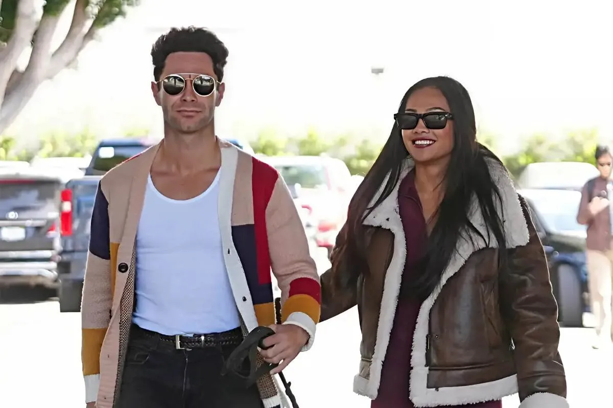 Jenn Tran and Sasha Farber’s Off-Duty Outfits Serve His-and-Hers Style Vibes tram