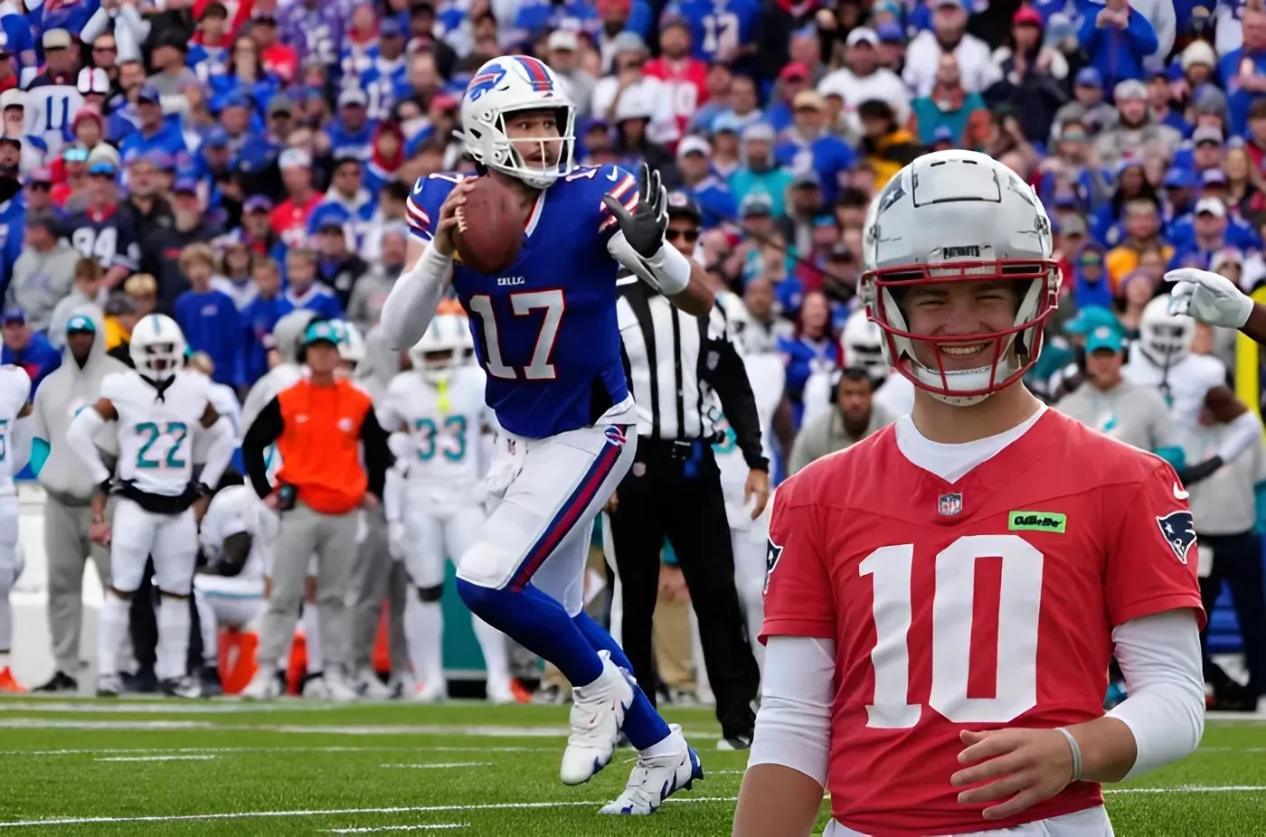 Drake Maye’s teammate explains why the Patriots quarterback reminds him of Josh Allen