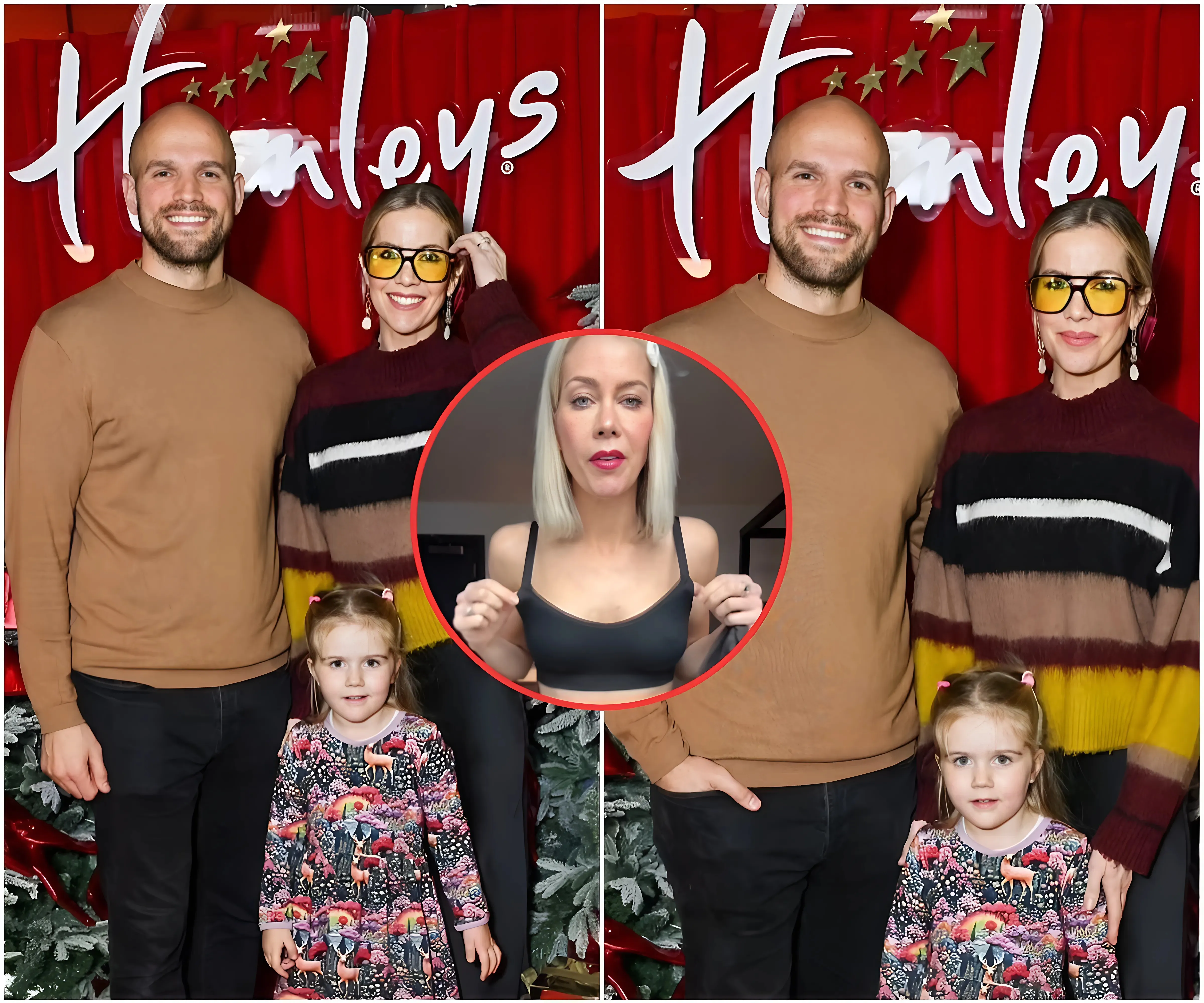 Kate Lawler enjoys a night out with her husband Martin Bojtos and daughter Noa, 4, after revealing she loved having casual s.e.x when she was single and slept with 'over 50 people' - suong