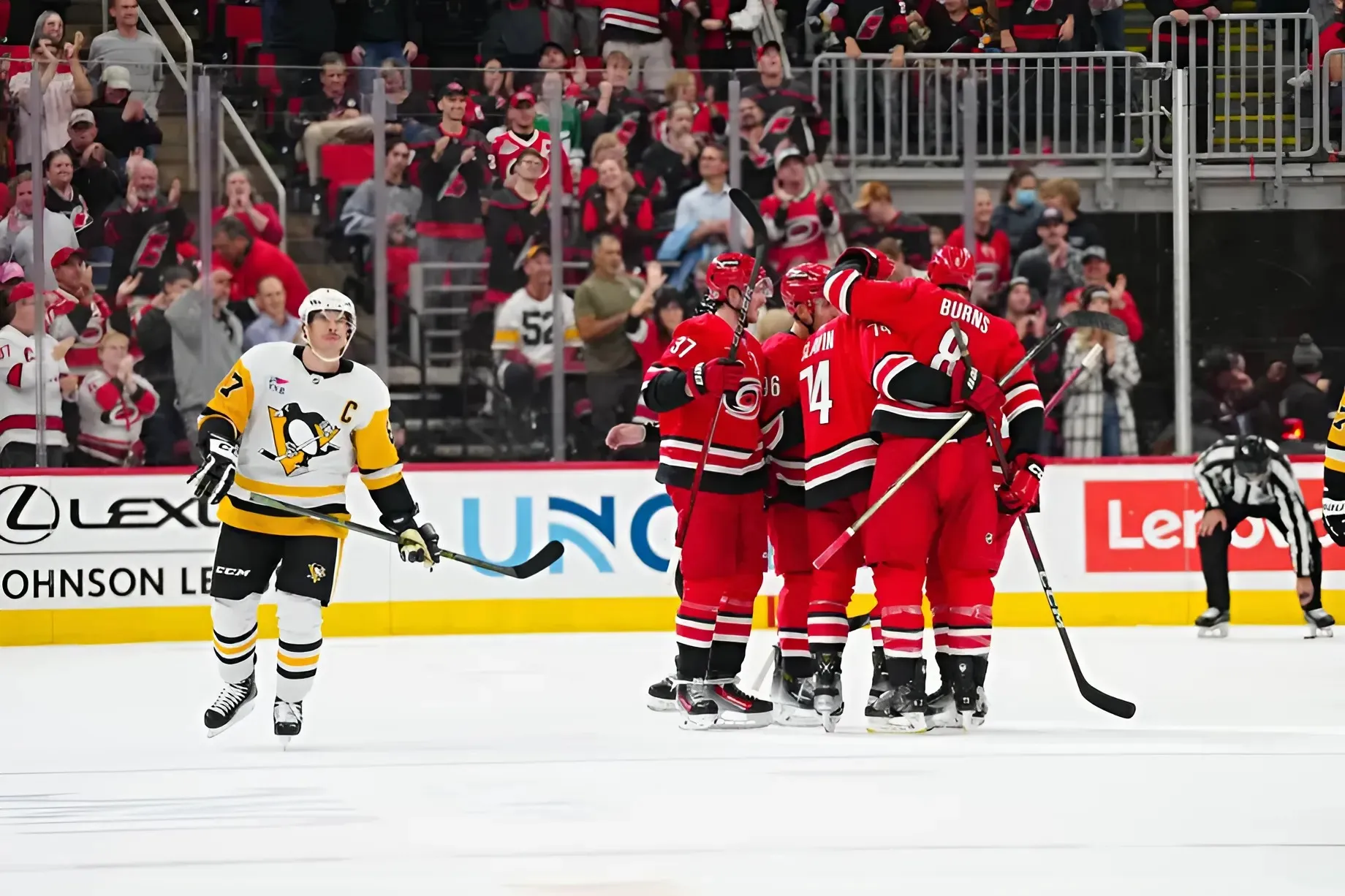 Canes dismantle Penguins in 5-1 rout