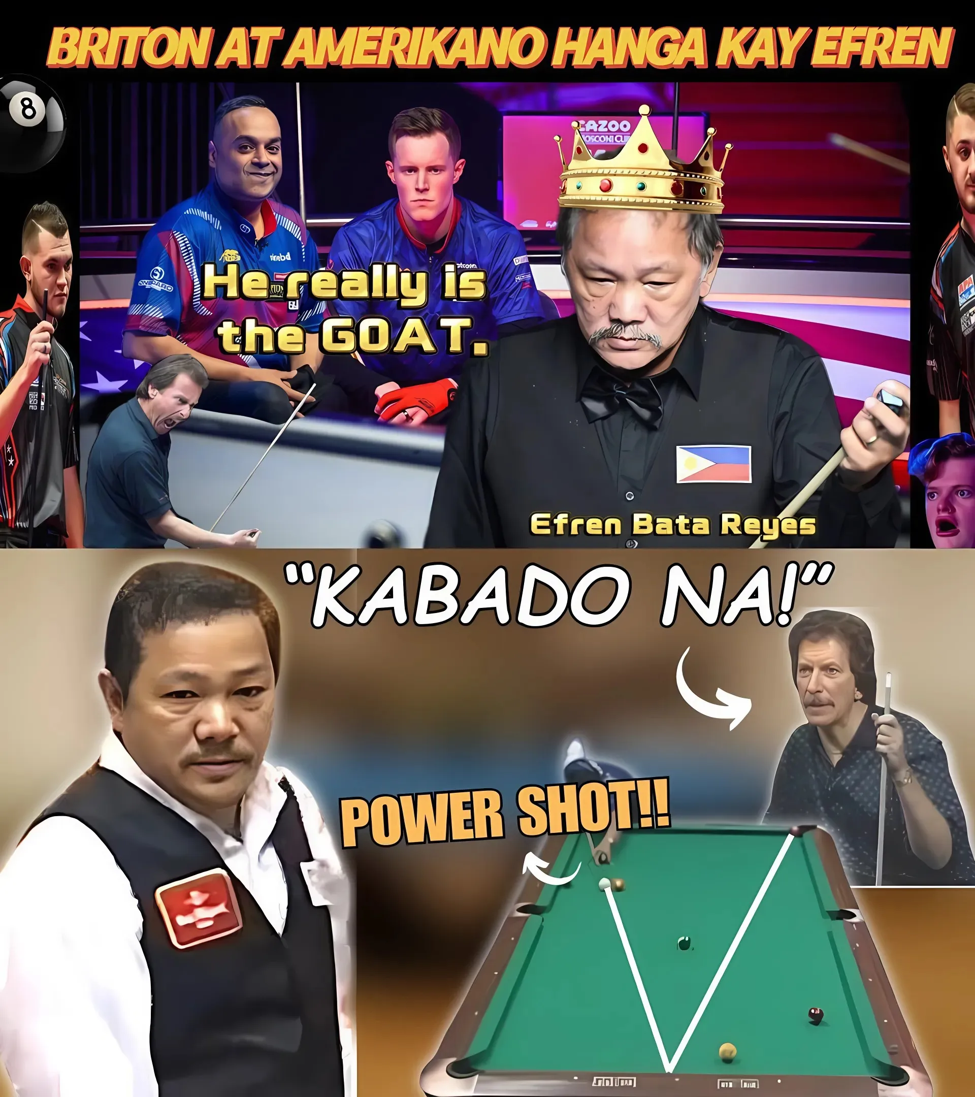 Kneel Before The Great – Tatay Efren ‘Bata’ Reyes: The Undefeated Billiards Legend!